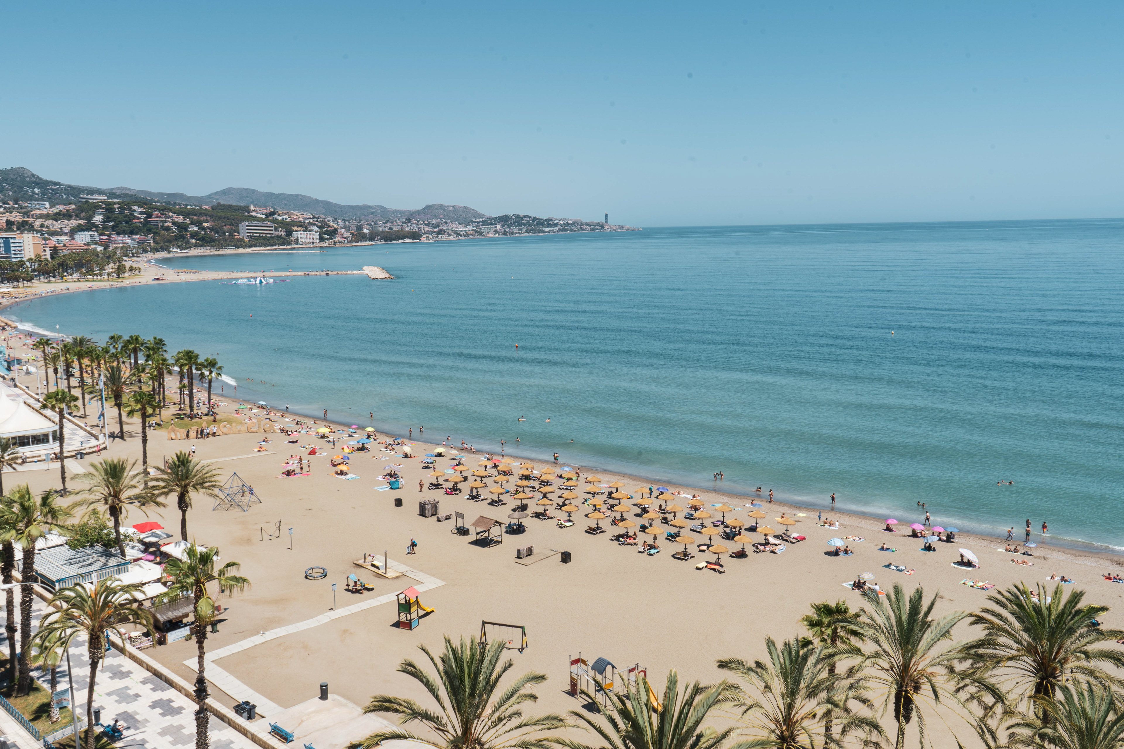 The main beach of Malaga