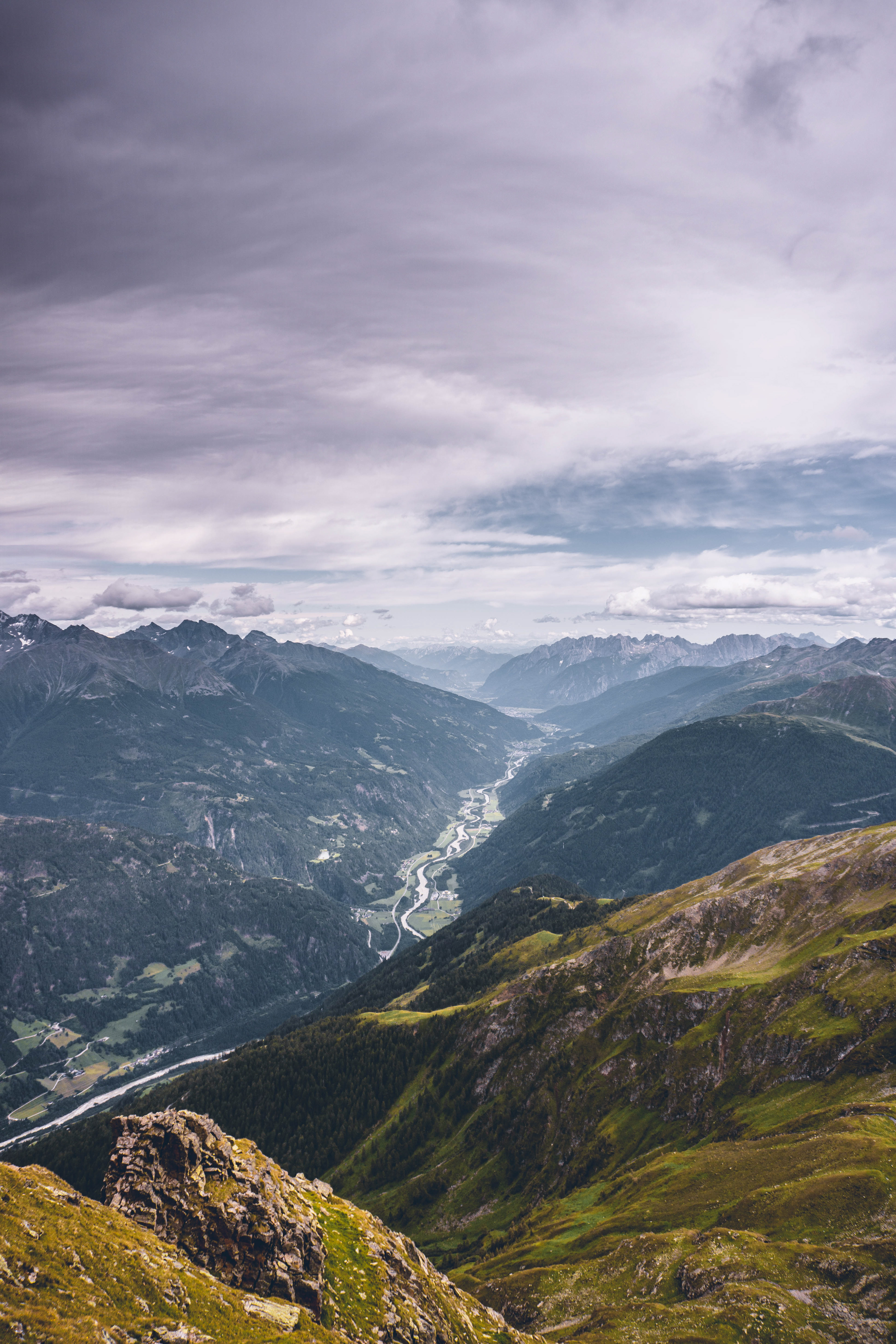 View of the valley from Großer Zunig