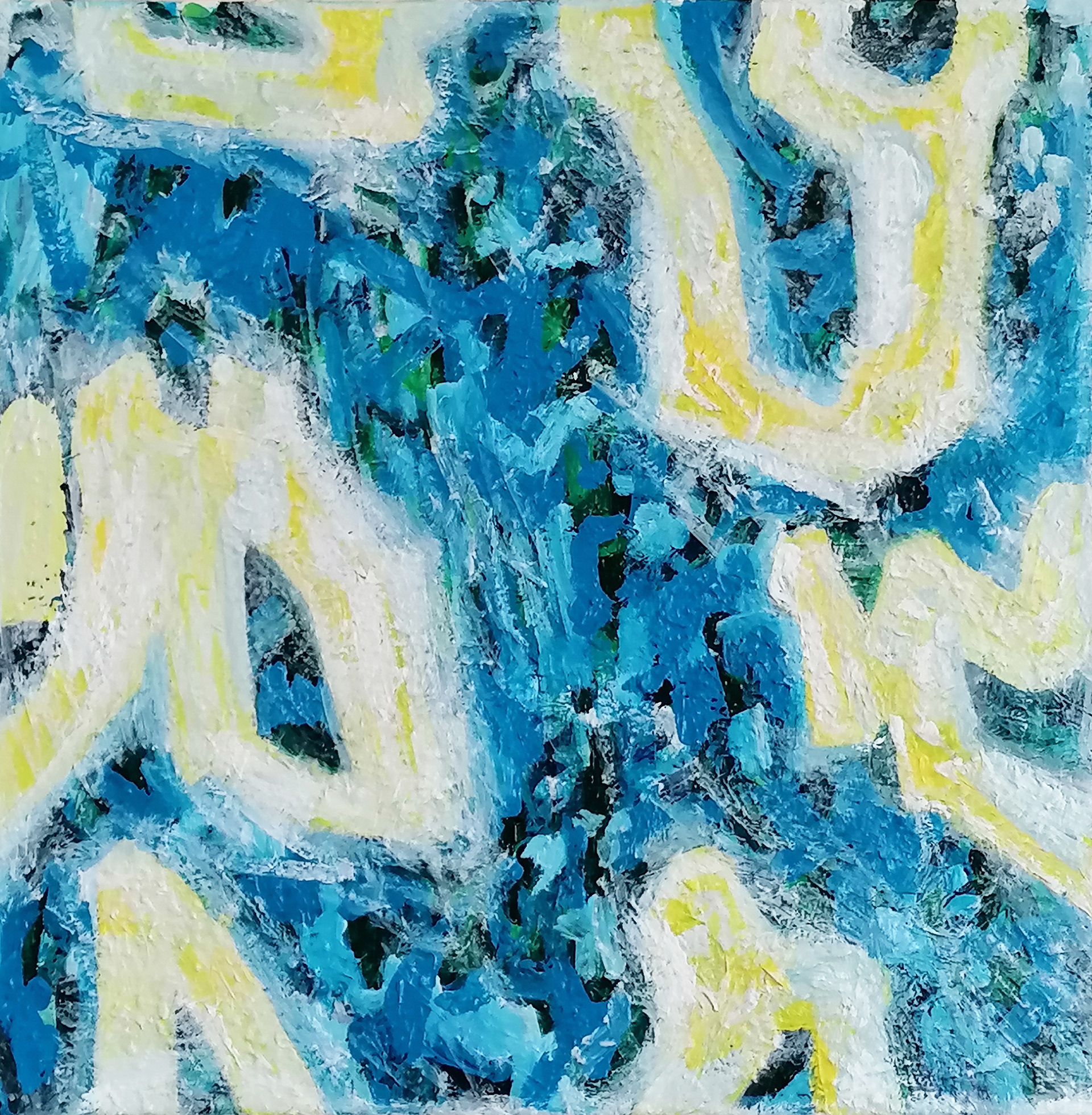 Glow2.Acrylic on canvas.40x40cm