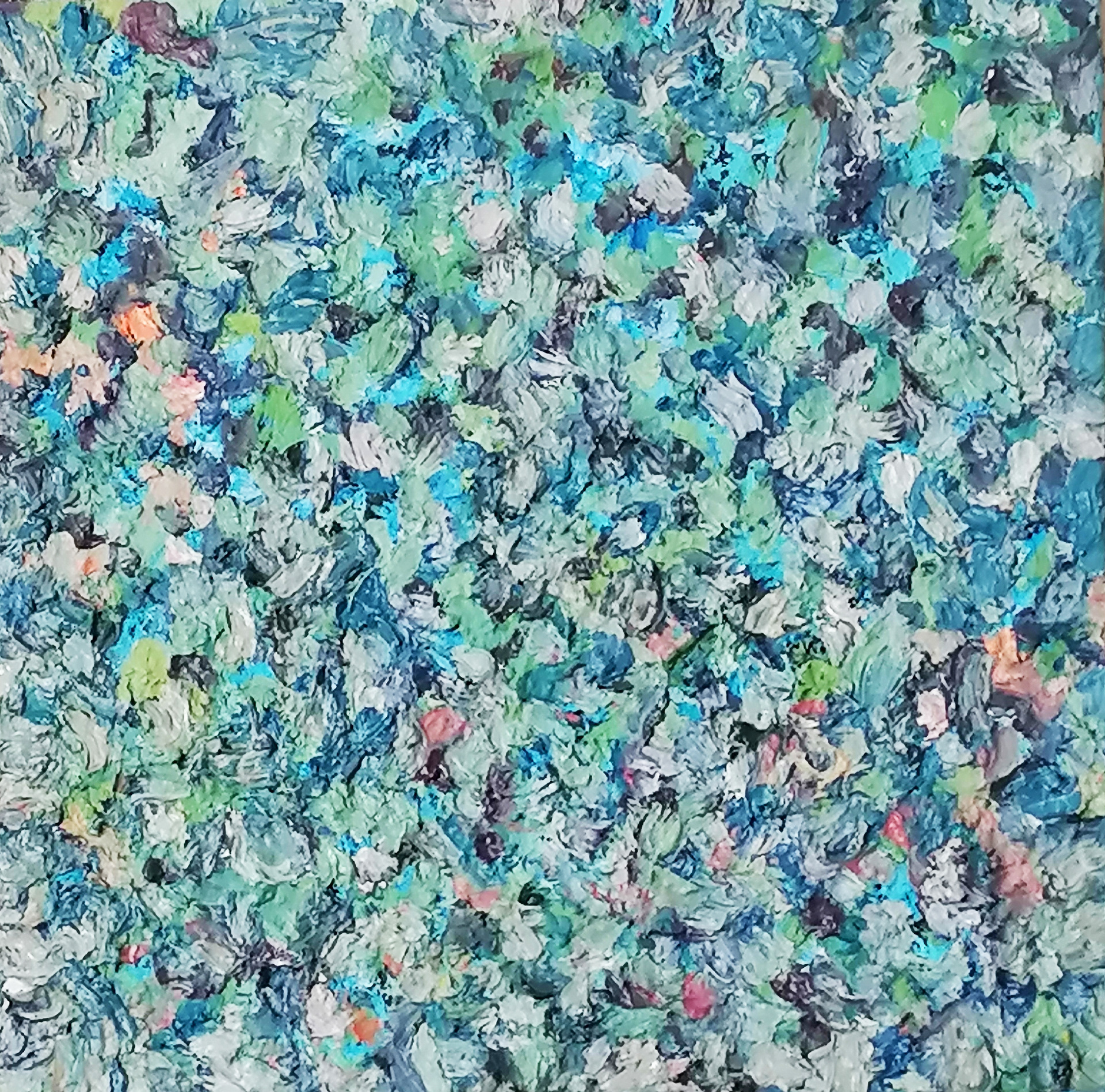 Water Dances. Oil on canvas.30x30 cm