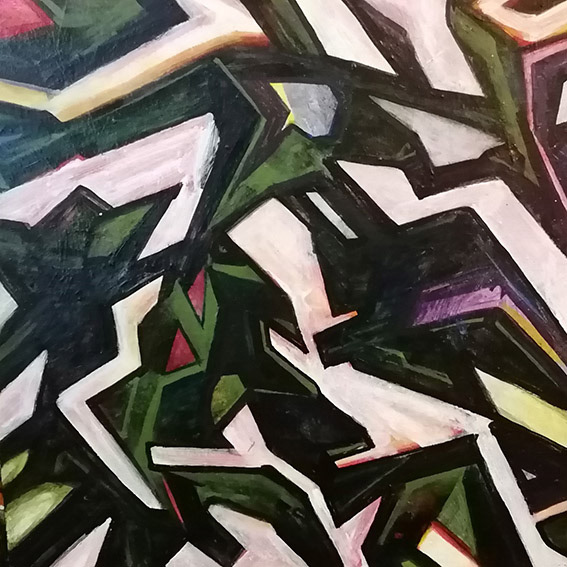 Image Engine. Acrylic on board.50x50.