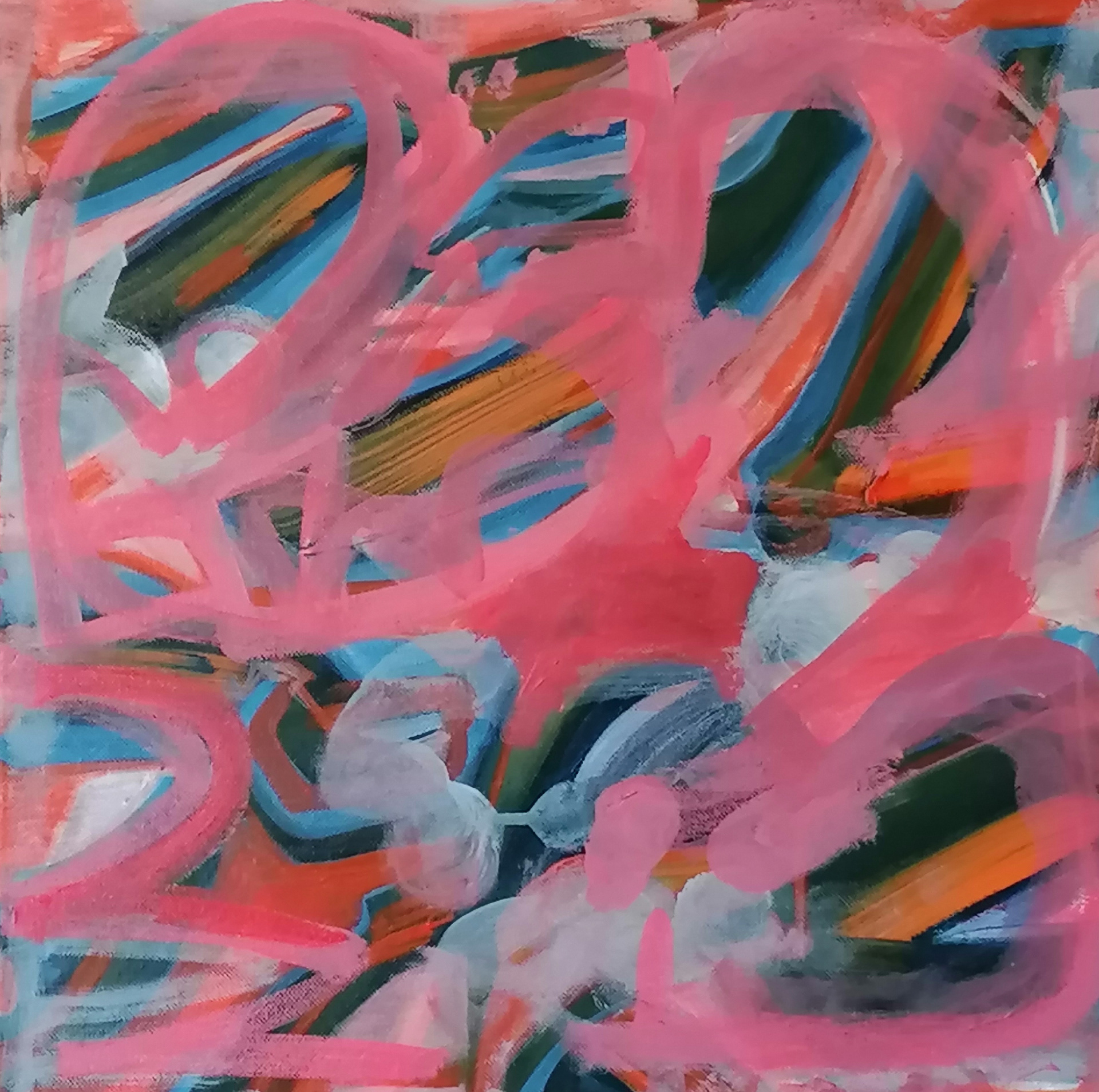 Fonk .Acrylic on canvas.40x40cm.