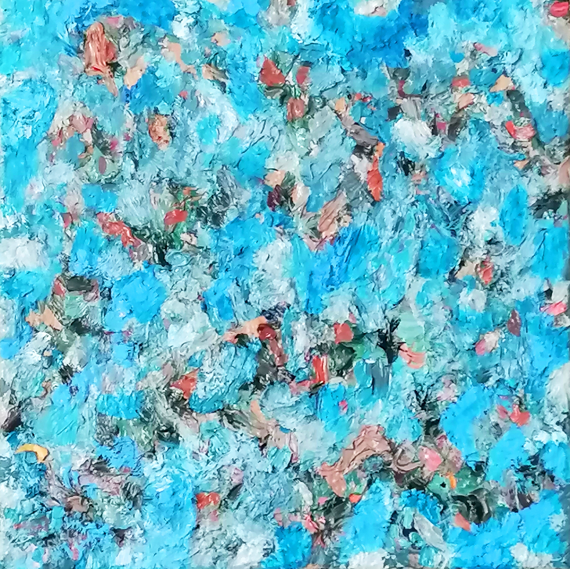 Water Dances. Oil on canvas.30x30 cm