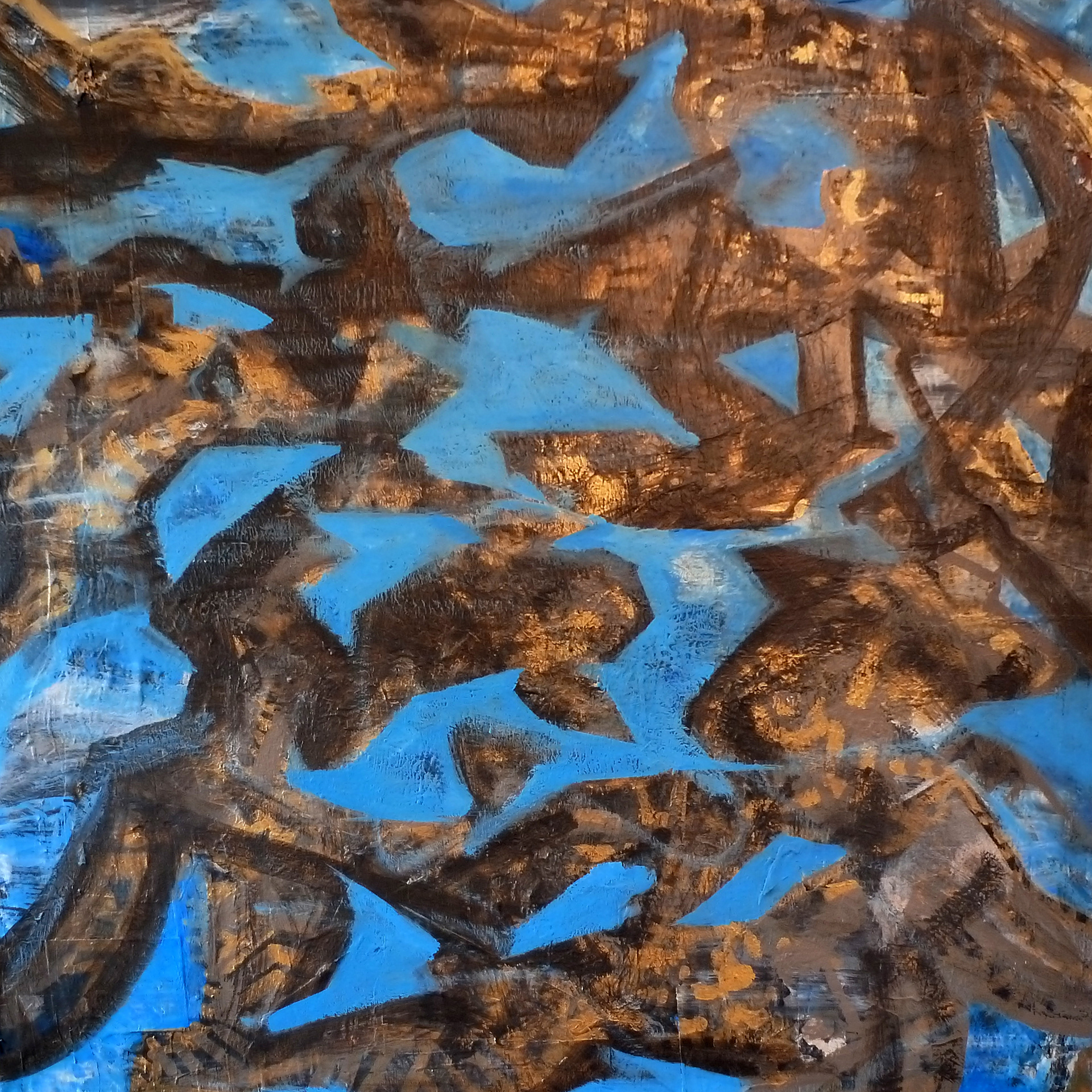 Artifact. Acrylic on canvas.120x120cm