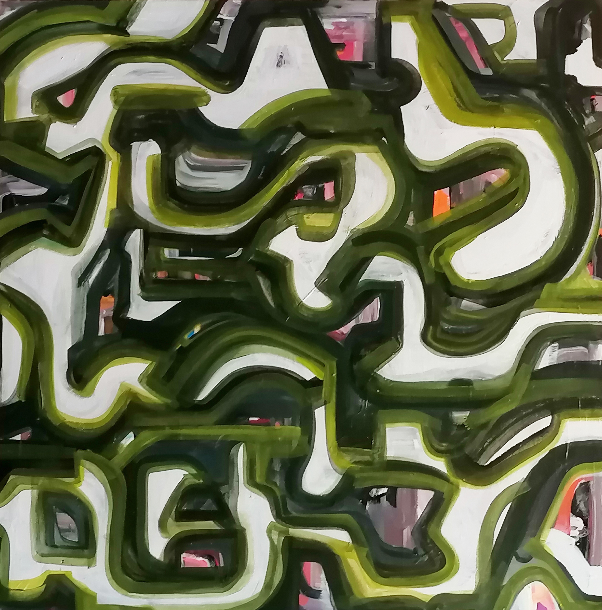 Diplodocus. Acrylic on canvas.90x90cm