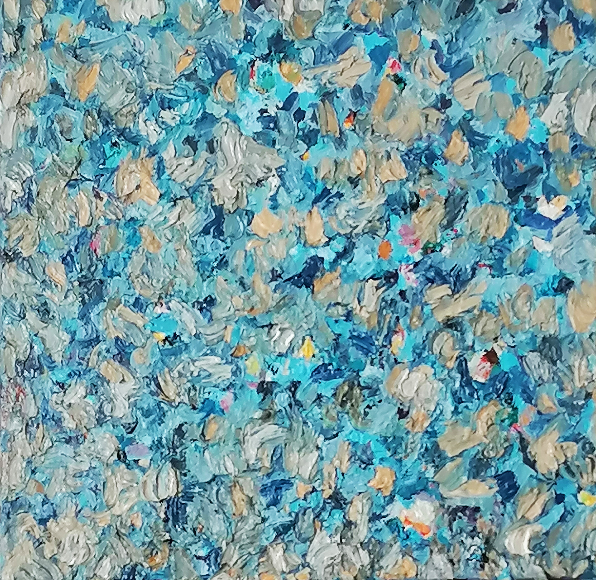 Water Blossom. Oil on canvas.30x30 cm