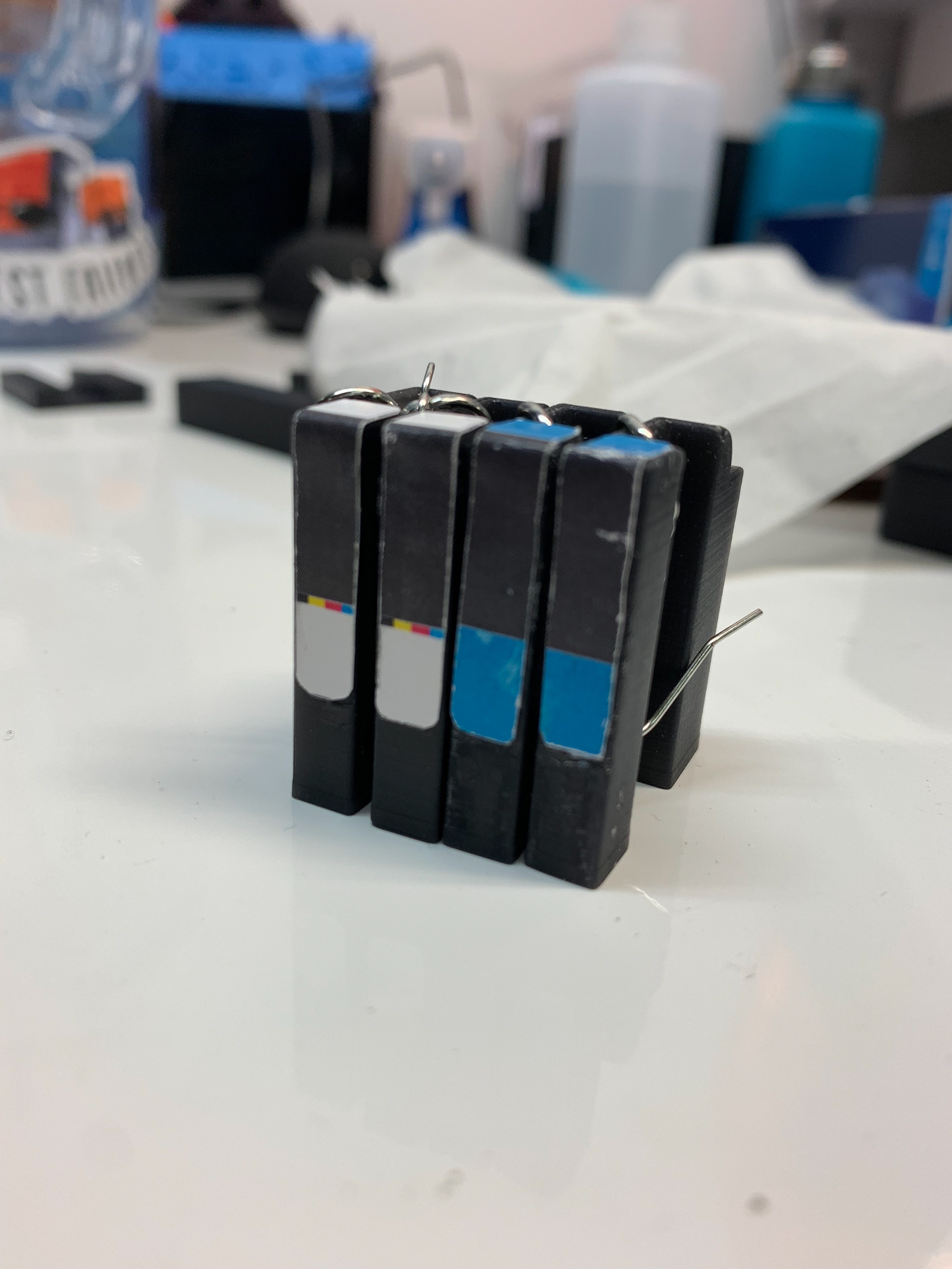 First attempt, printer paper label