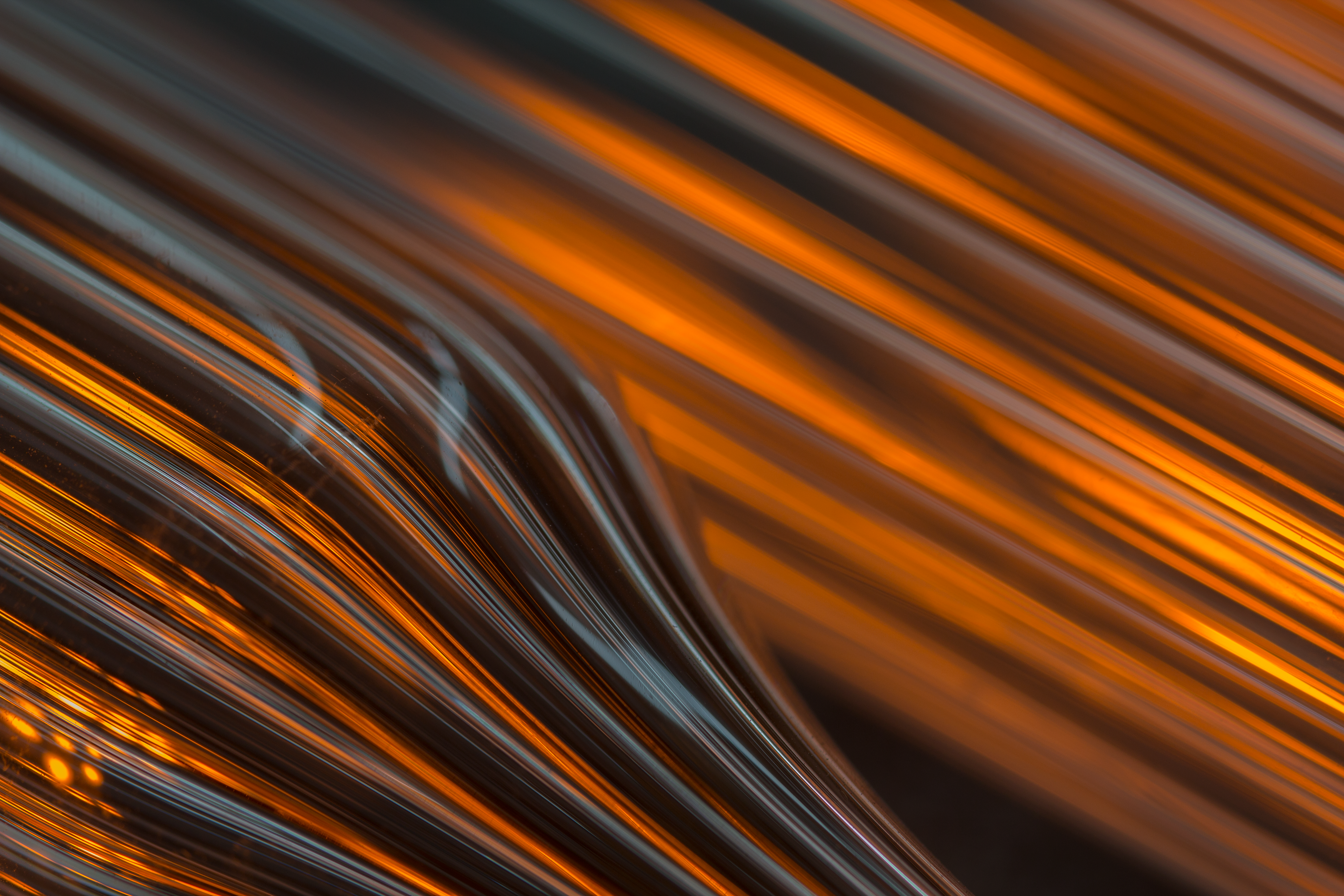 Glass tube with orange backlight