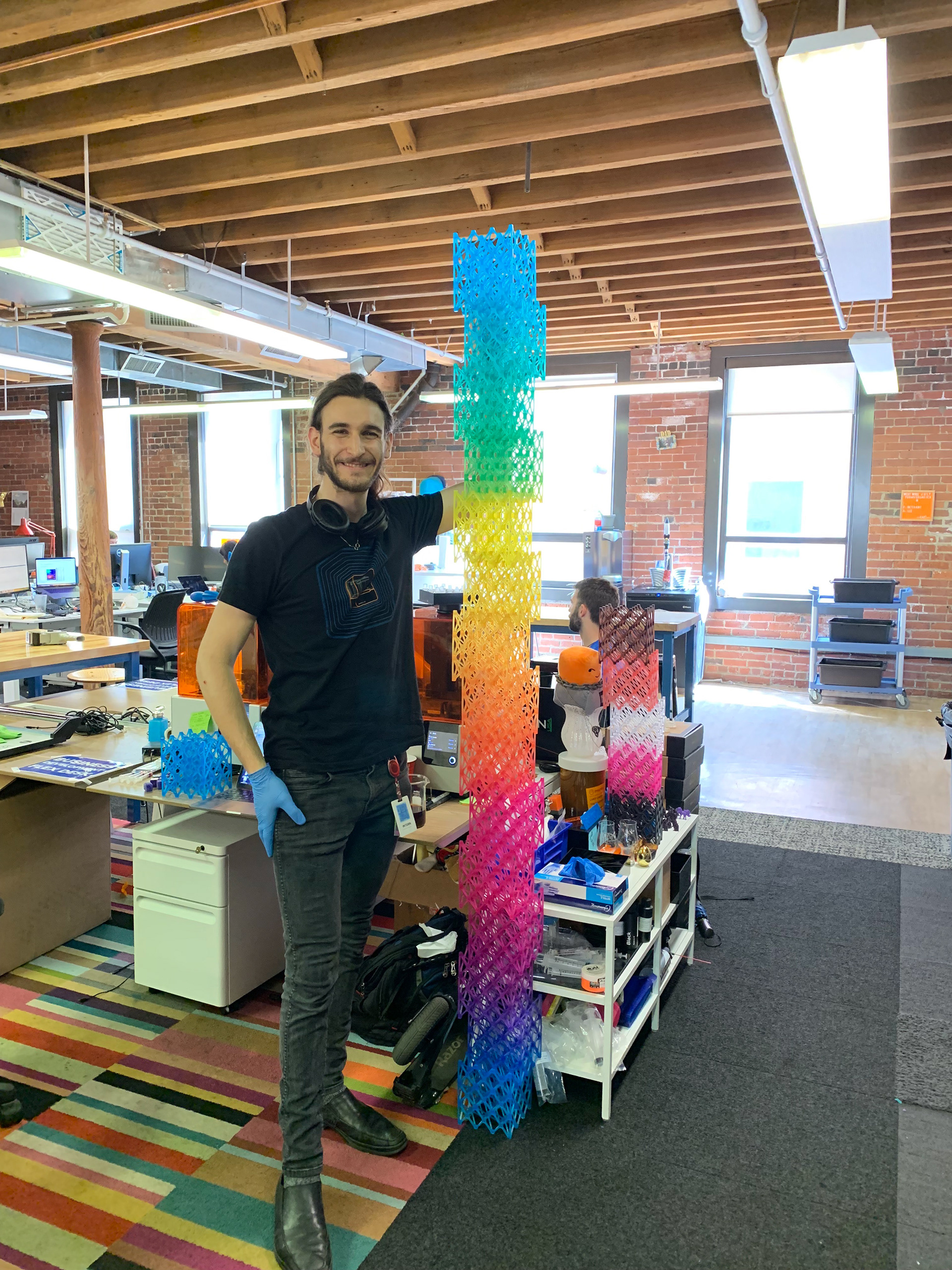 Final piece, 6ft tall creator for scale