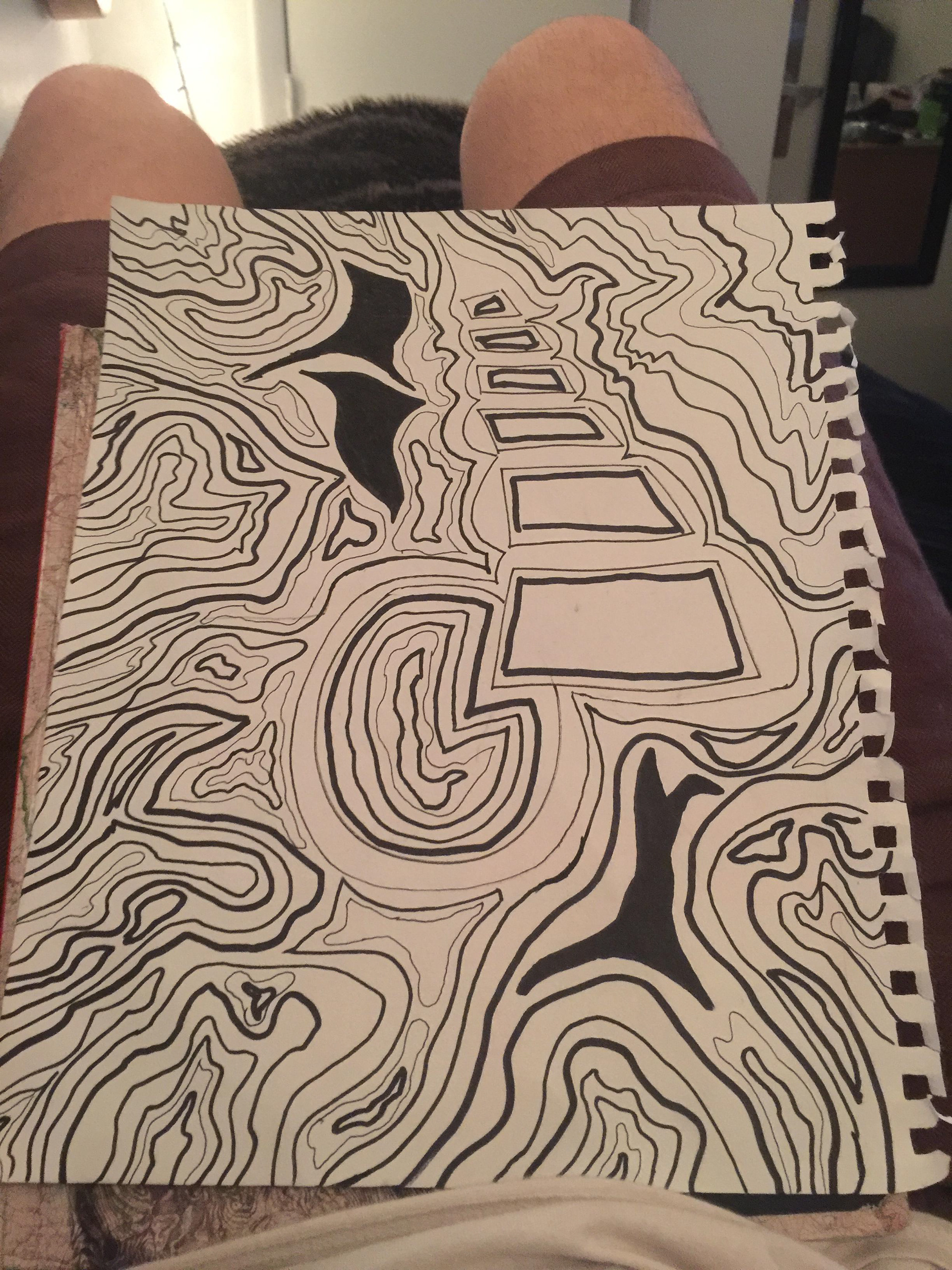 Zentangle, sharpie/pen