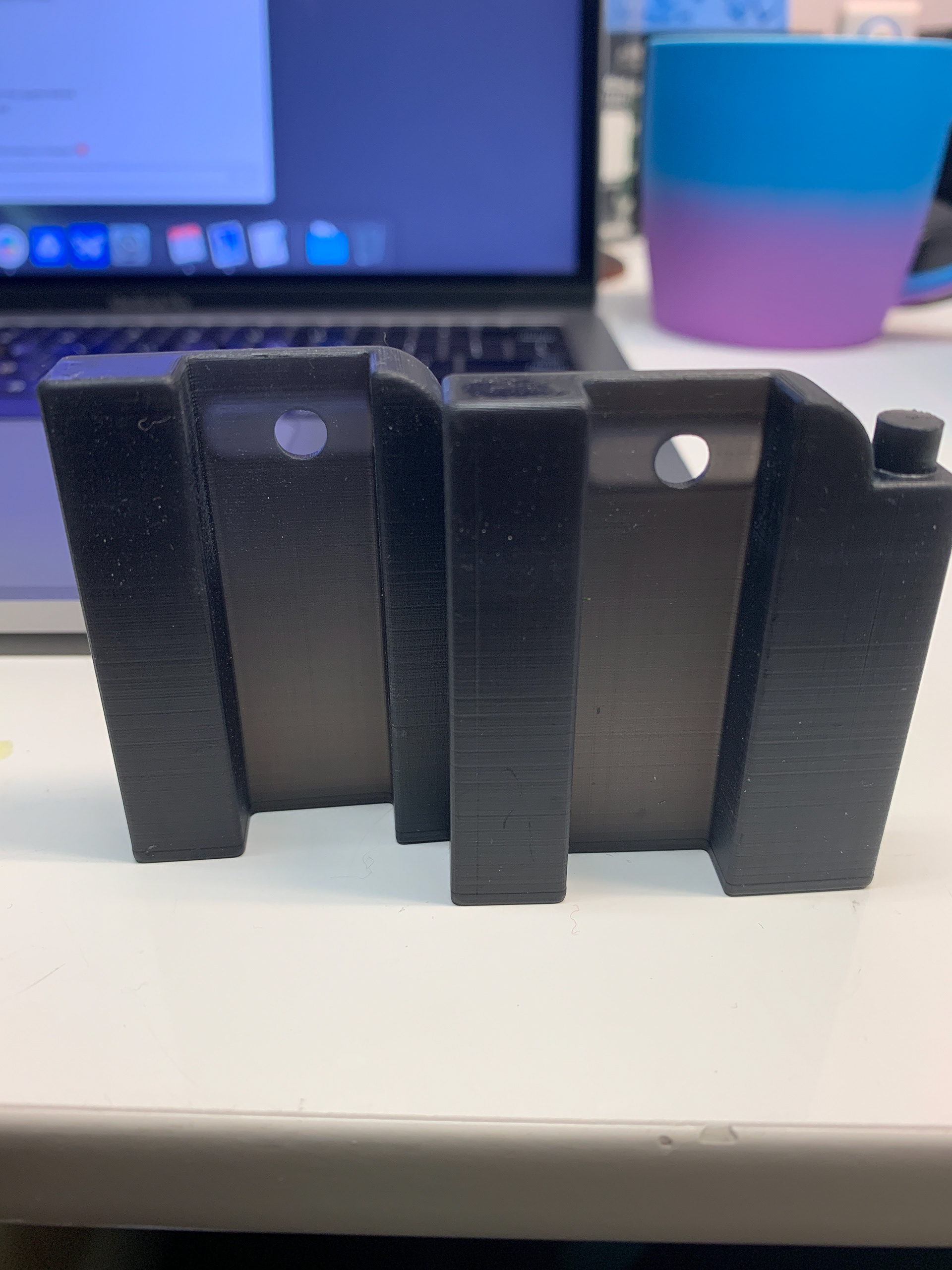 Printed in black-dyed Clear v4 Resin