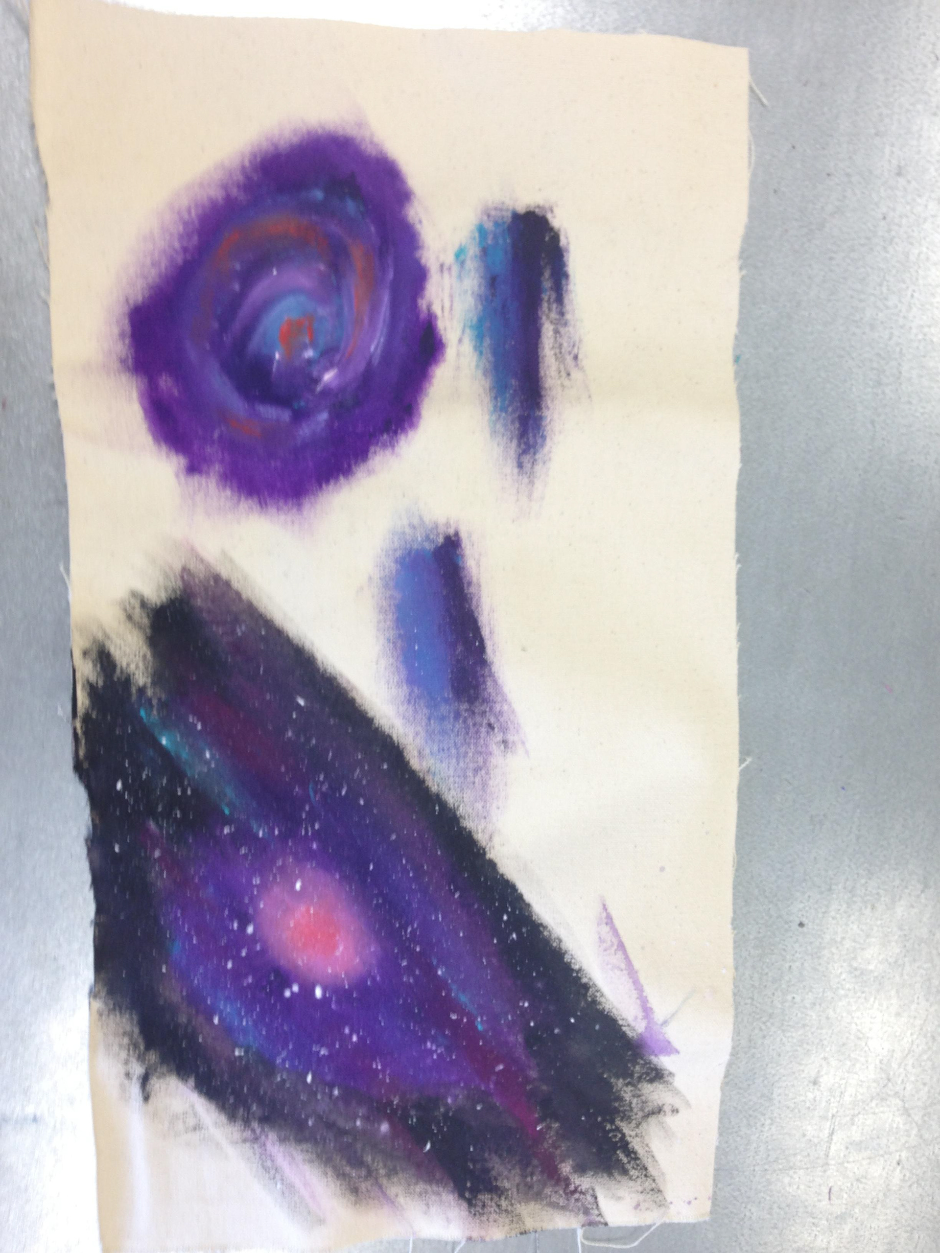 Testing on scrap canvas