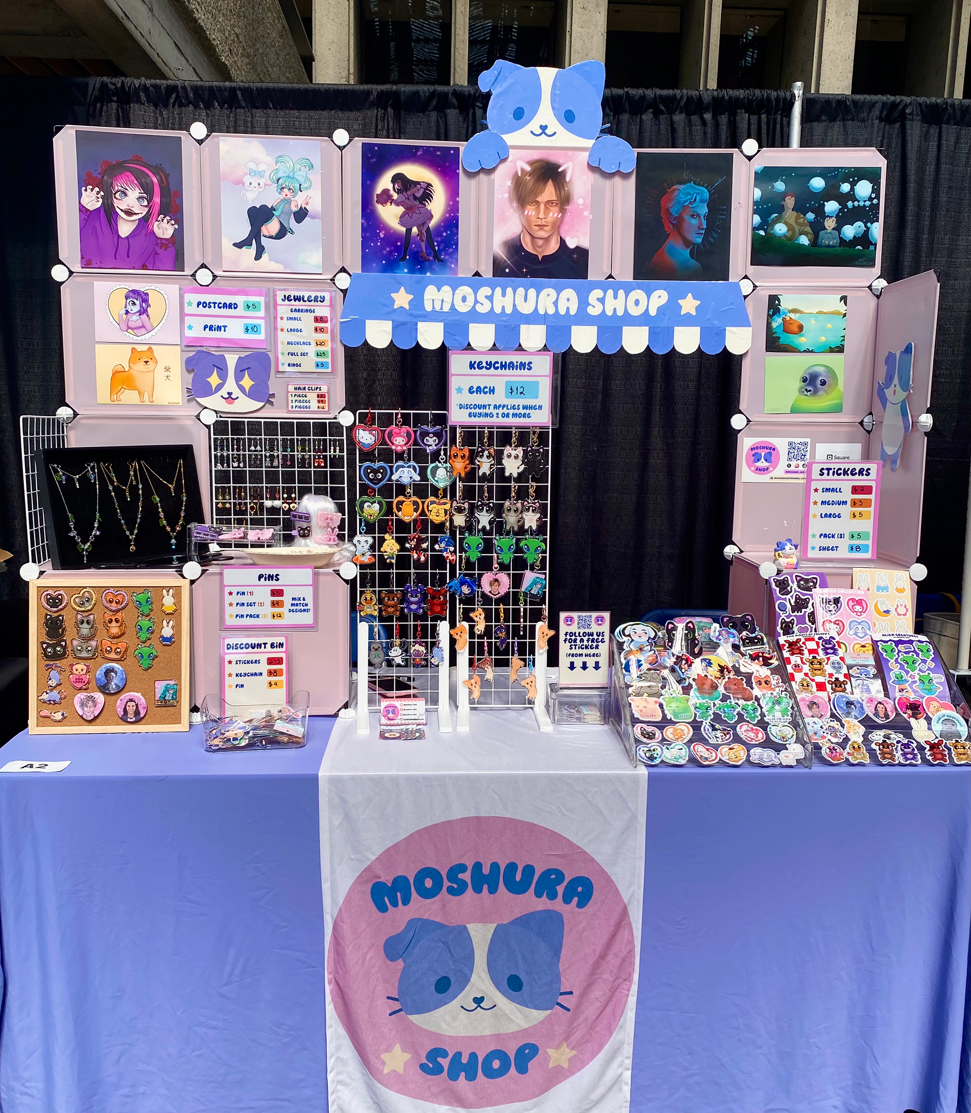 Moshura Shop vendor table