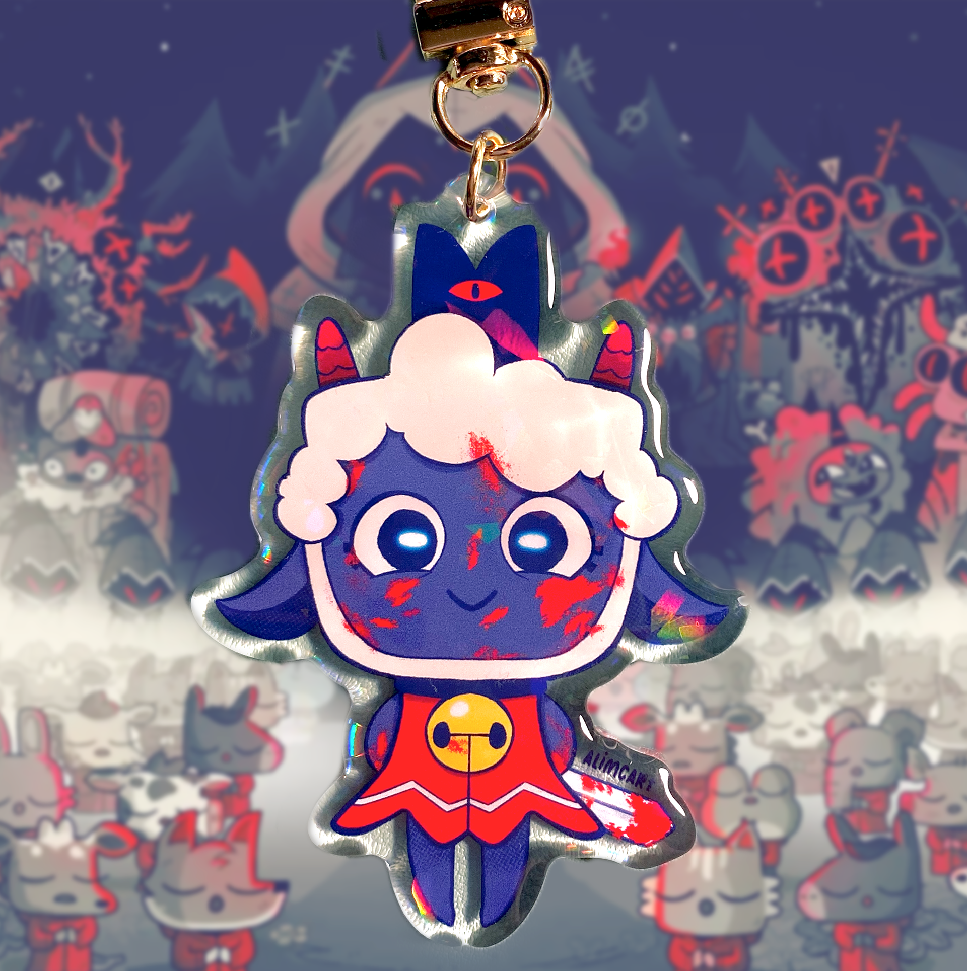 Cult of the lamb keychain