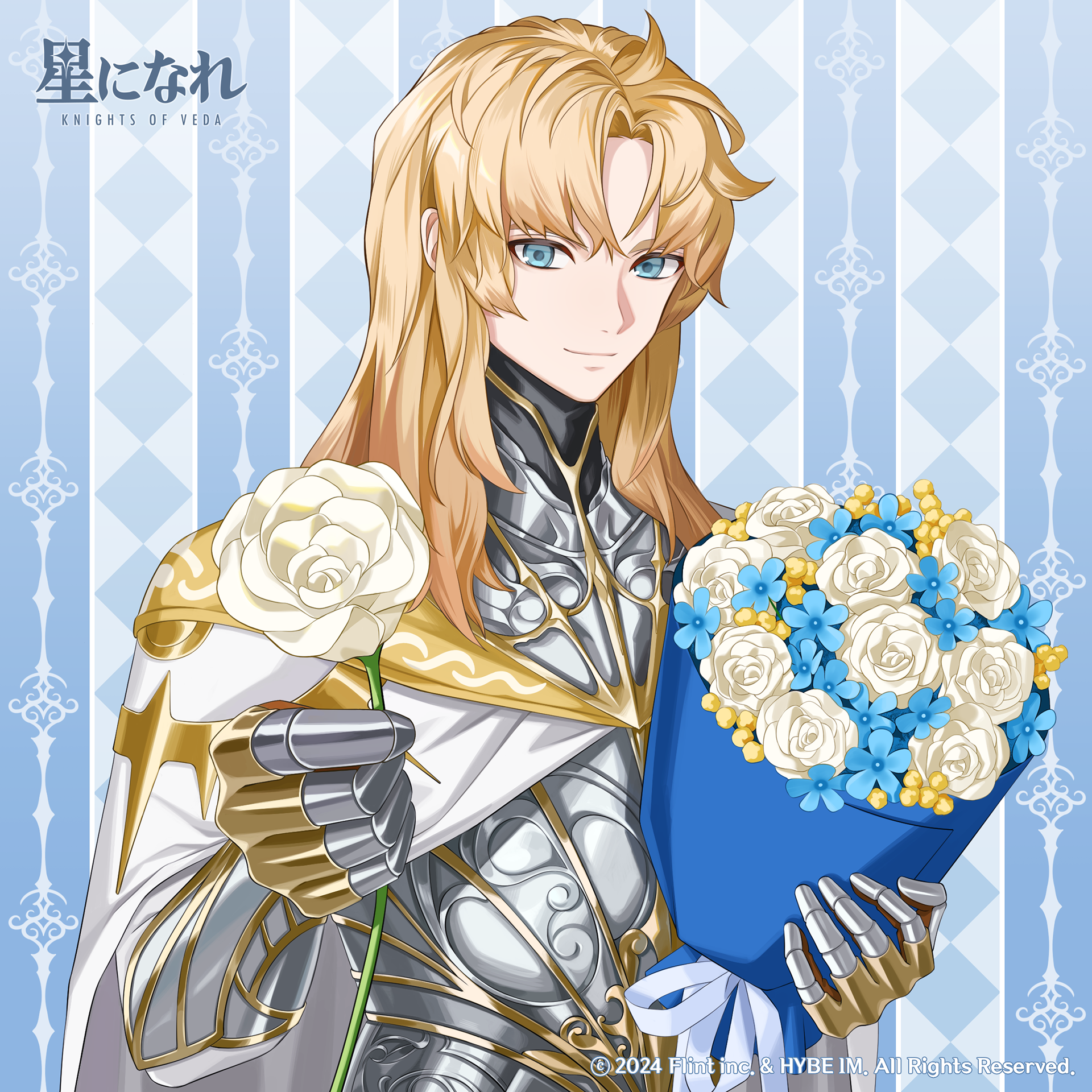 2024年 株式会社HYBE JAPAN PCモバイルゲーム「星になれヴェーダの騎士たち」ホワイトデーイラスト
