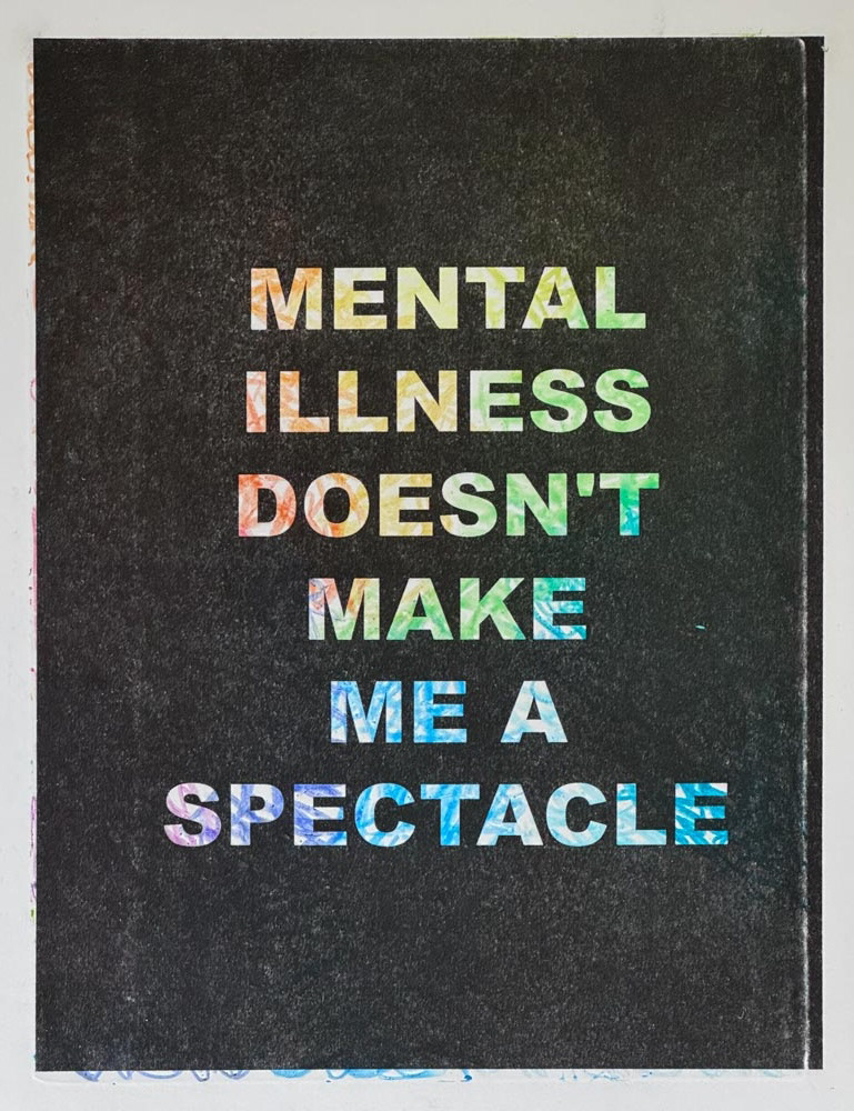 Untitled Illness Phrases 7 | Monoprint and Risograph | 10x13 | 2024