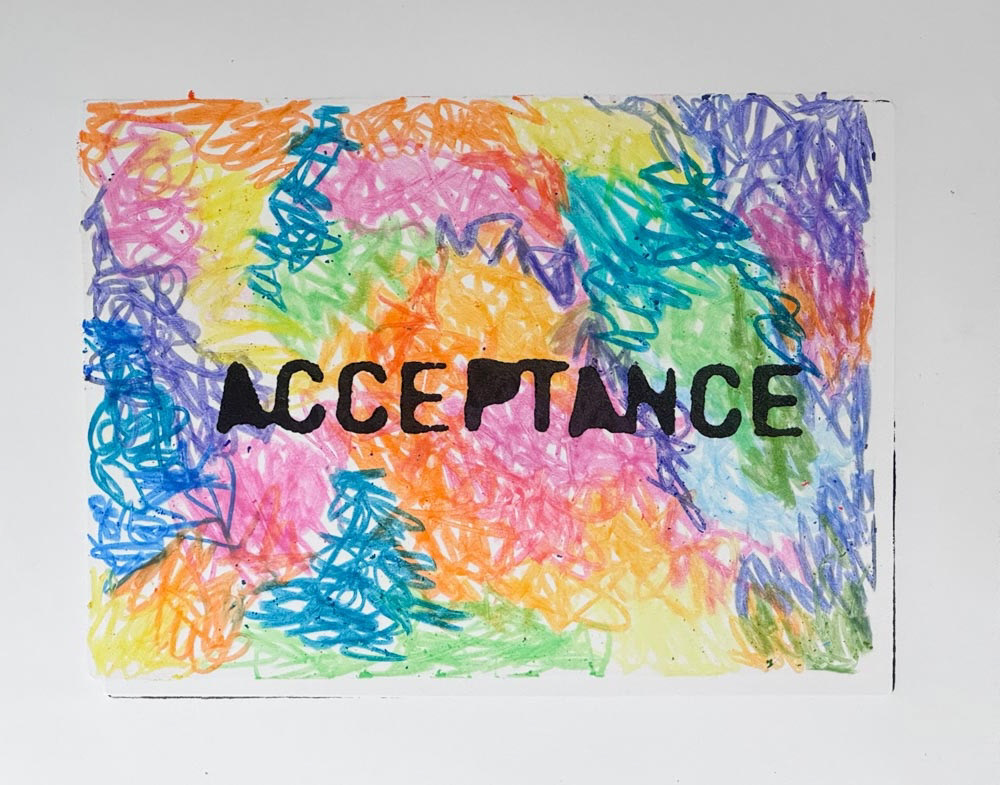 Acceptance | Monoprint | 8x10 | 2024
