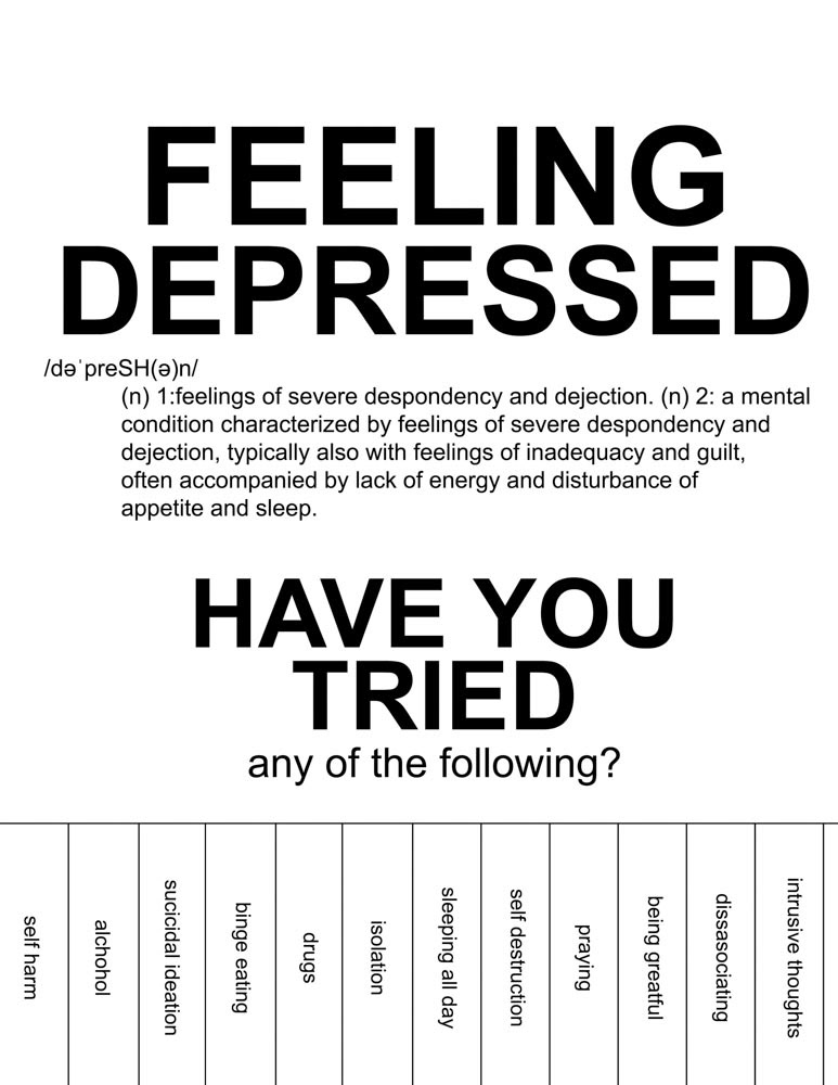 Feeling Depressed (negative) Digital Illustration | 2023