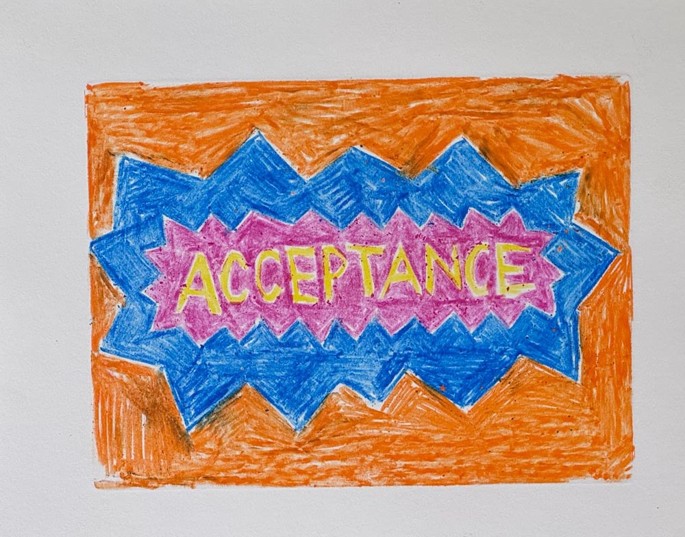 Acceptance | Monoprint | 8x10 | 2024