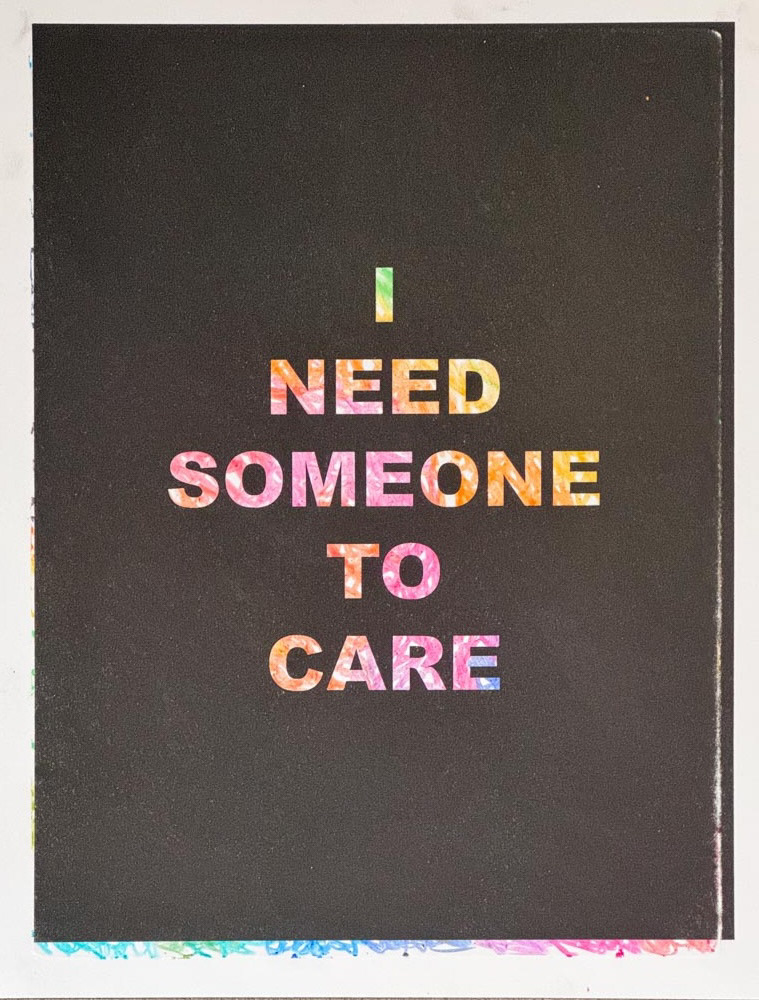 Untitled Illness Phrases 3 | Monoprint and Risograph | 10x13 | 2024