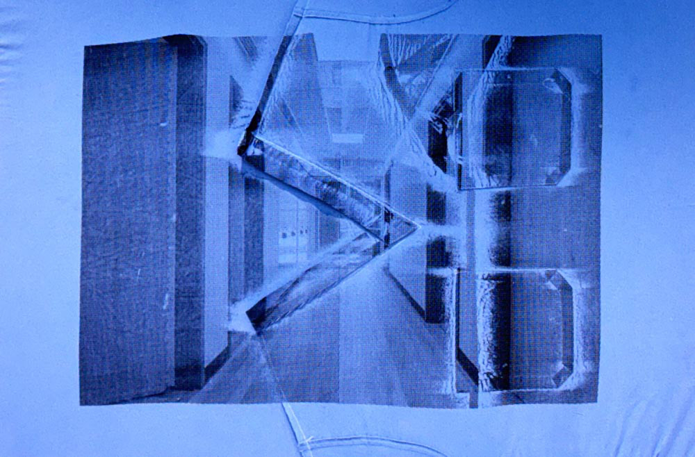 Inpatient no.2 | Silkscreen on Scrubs | 24x36 | 2025