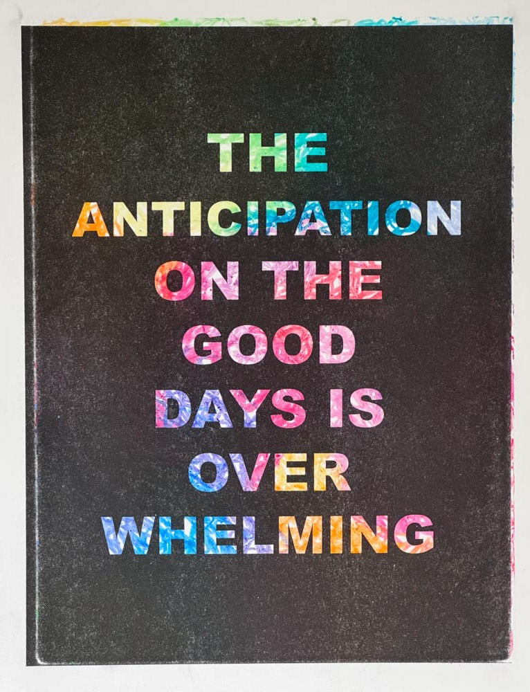 Untitled Illness Phrases 8 | Monoprint and Risograph | 10x13 | 2024