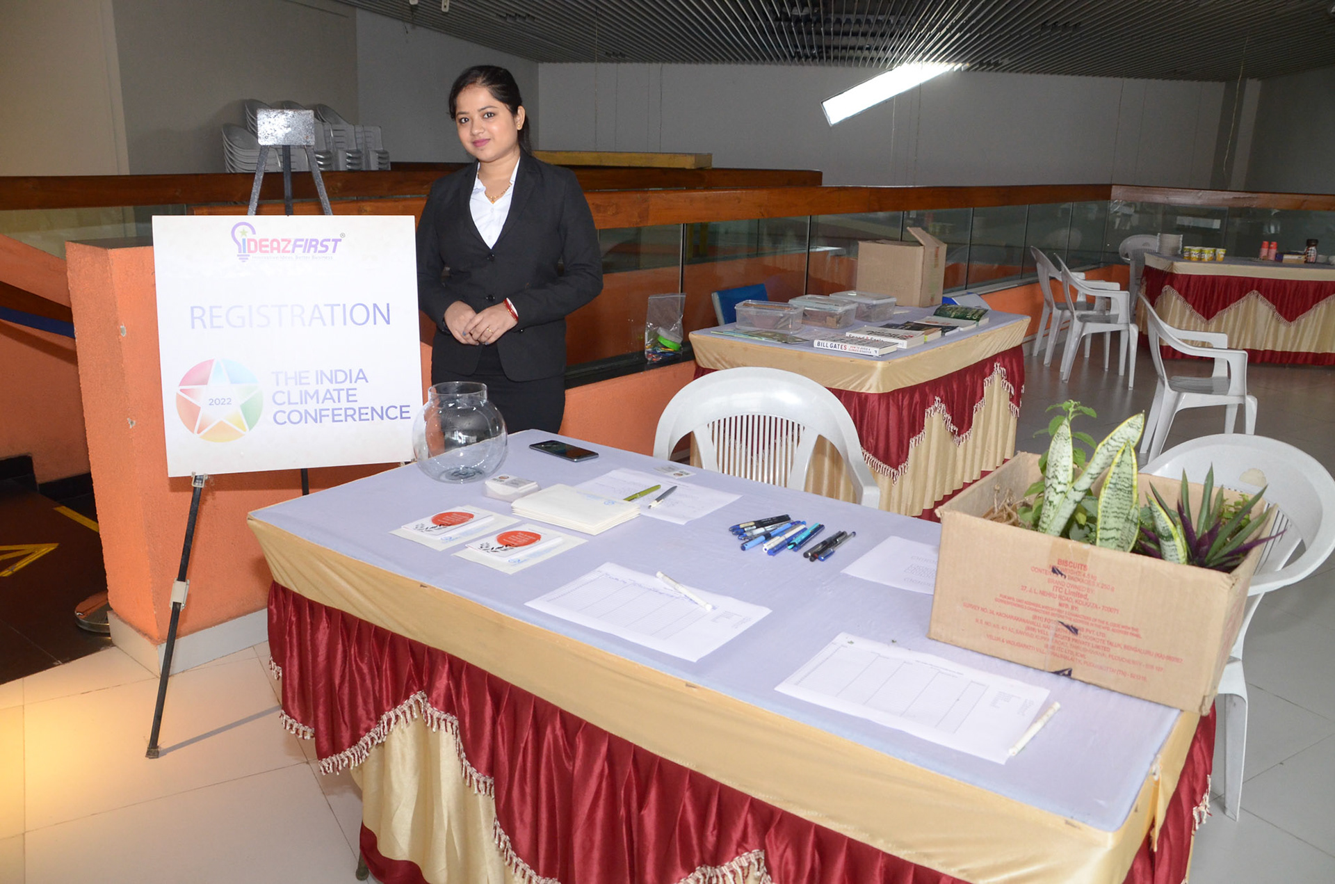 Registration Desk, Environment Books Display