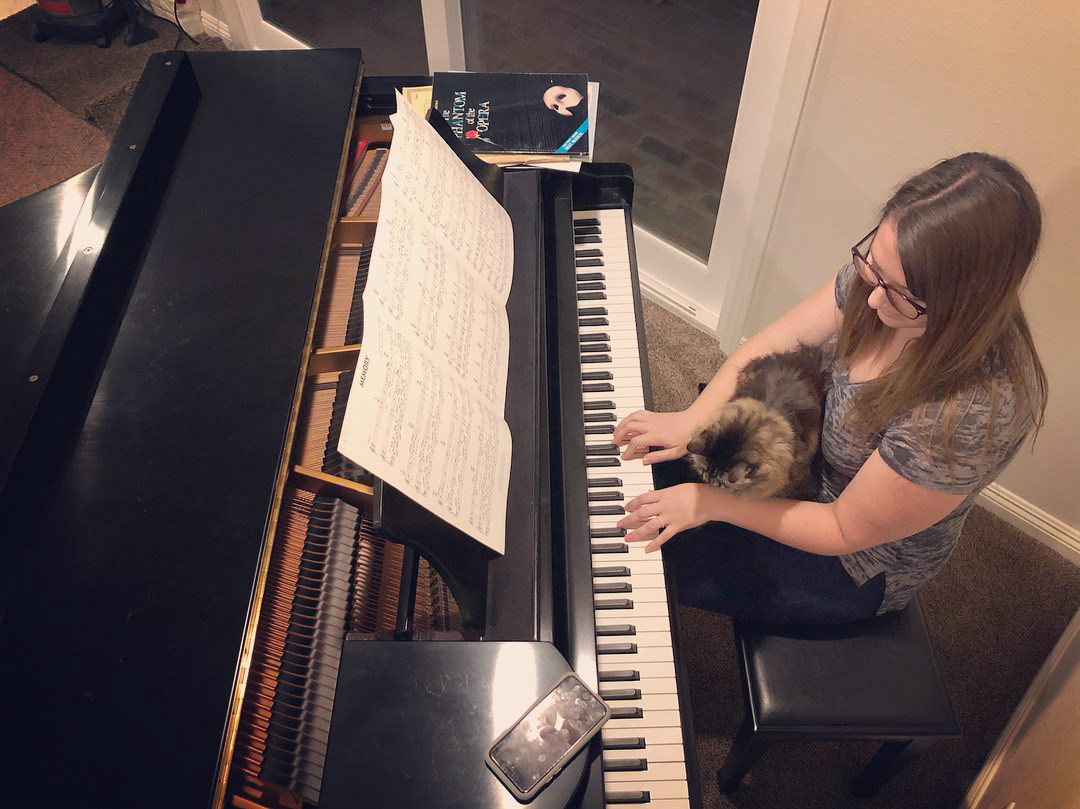 I'm a classically trained pianist - it's my happy place.