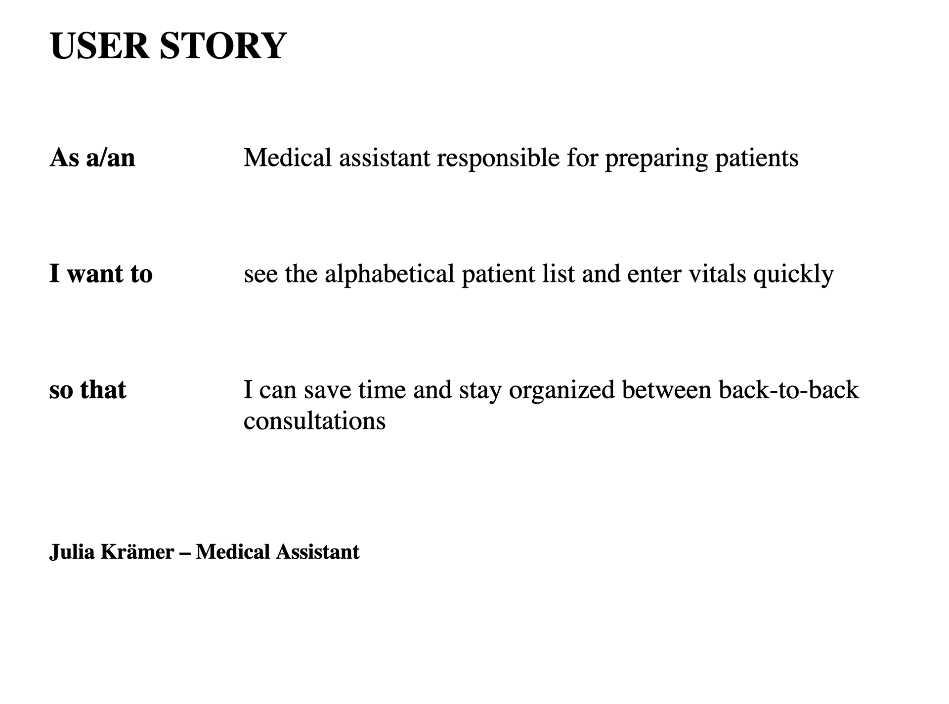 User Story