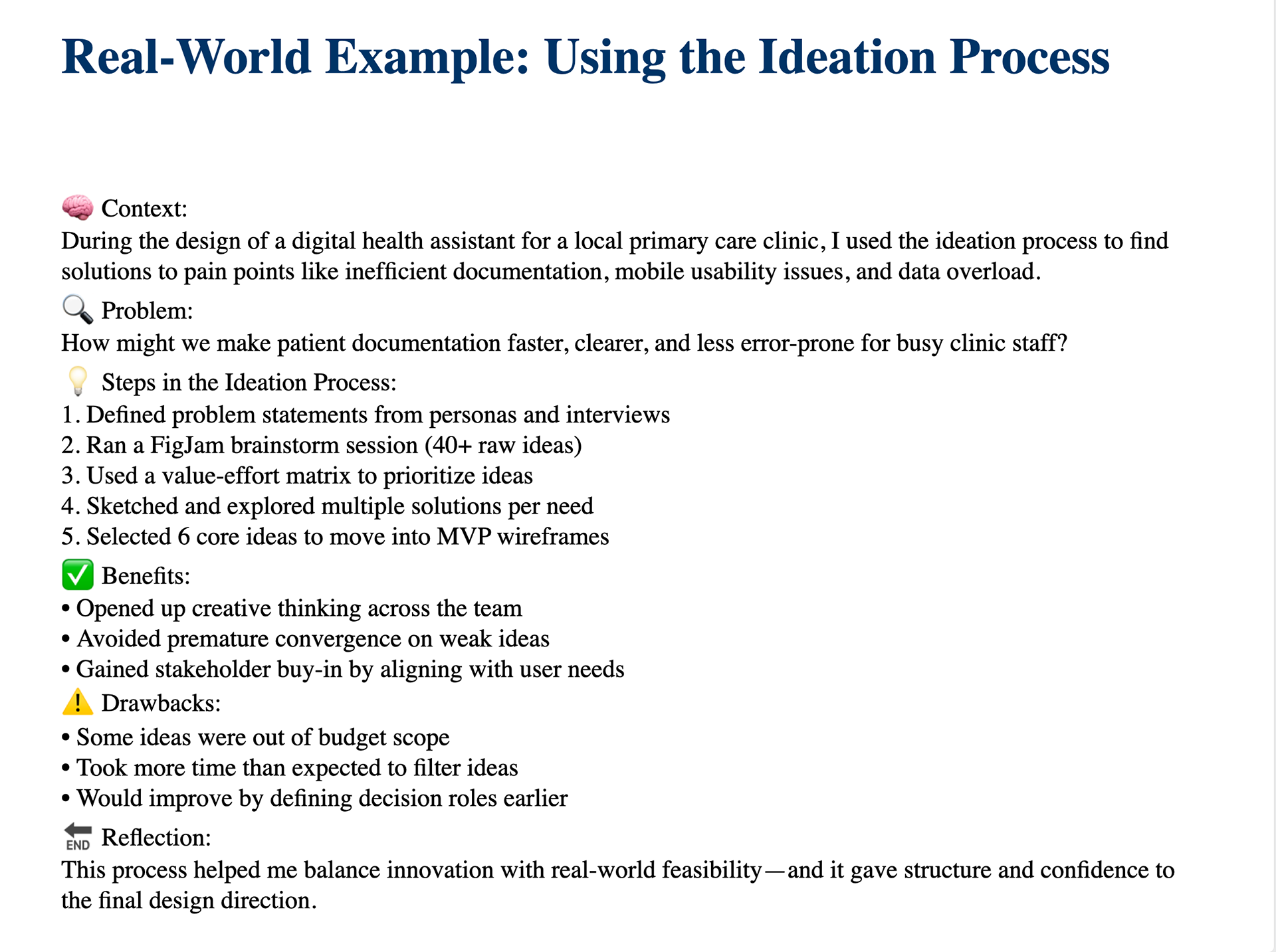 UX Ideation