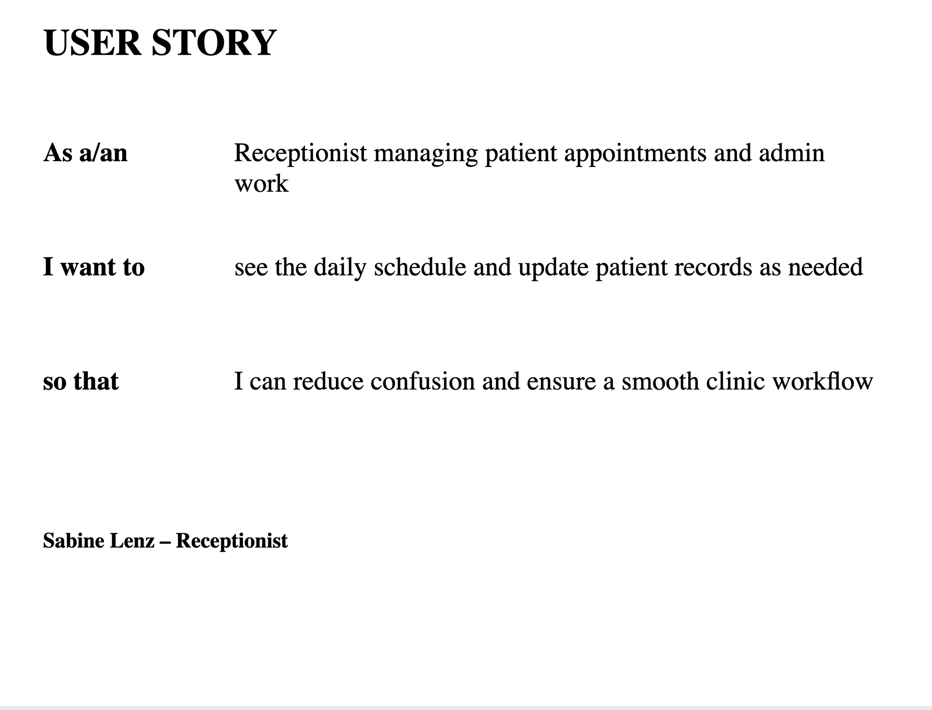 User Story