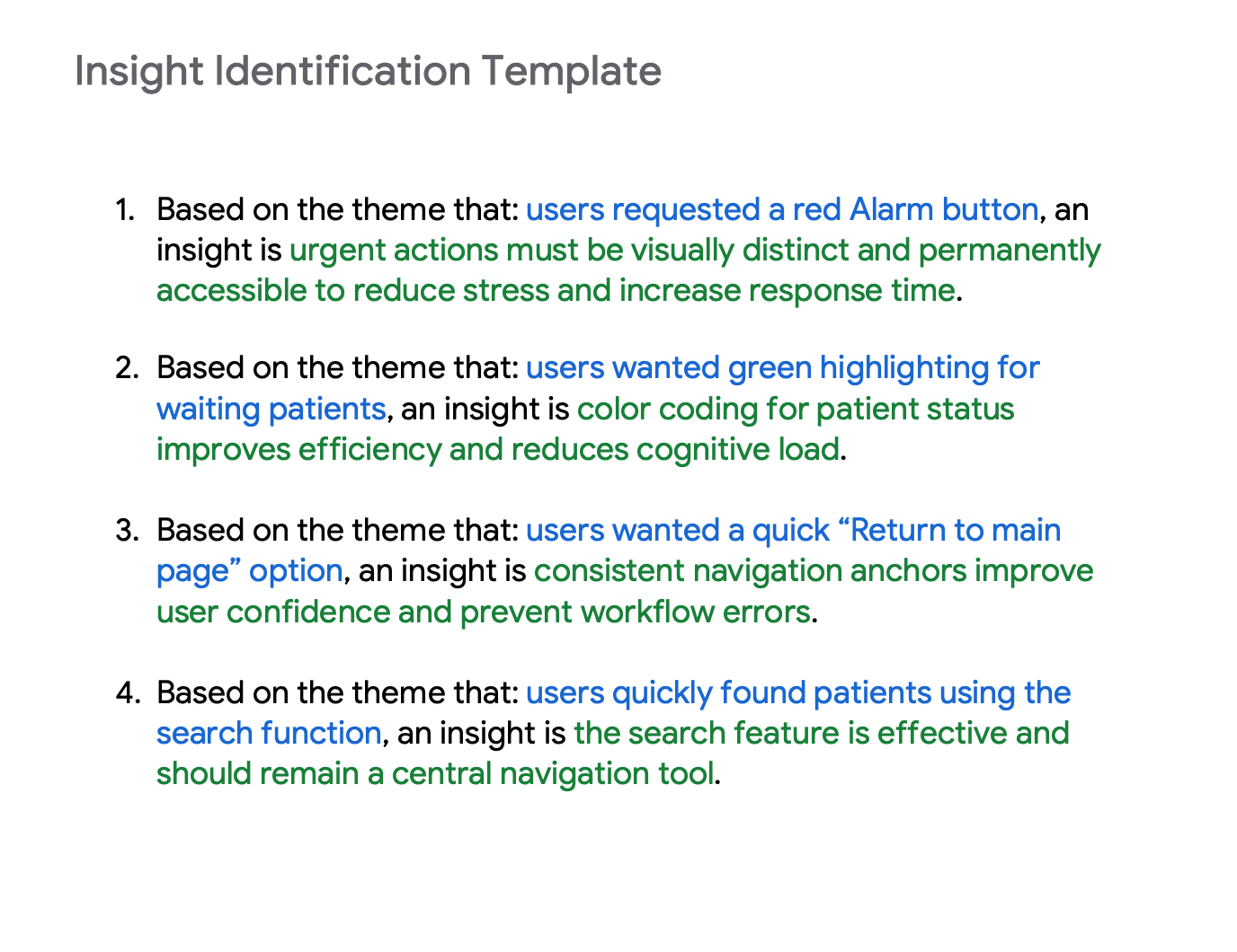 Insight Identification