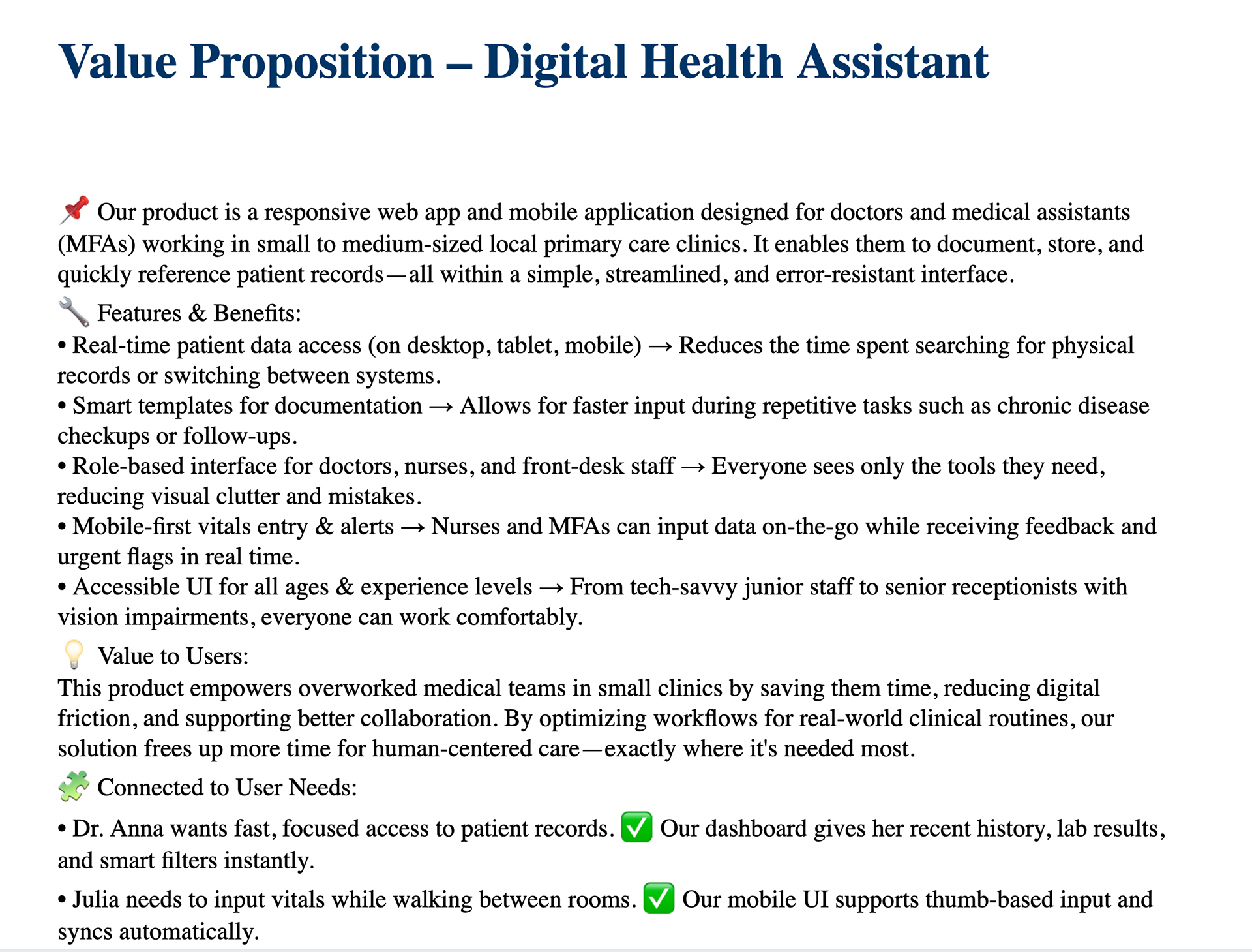 Value Proposition