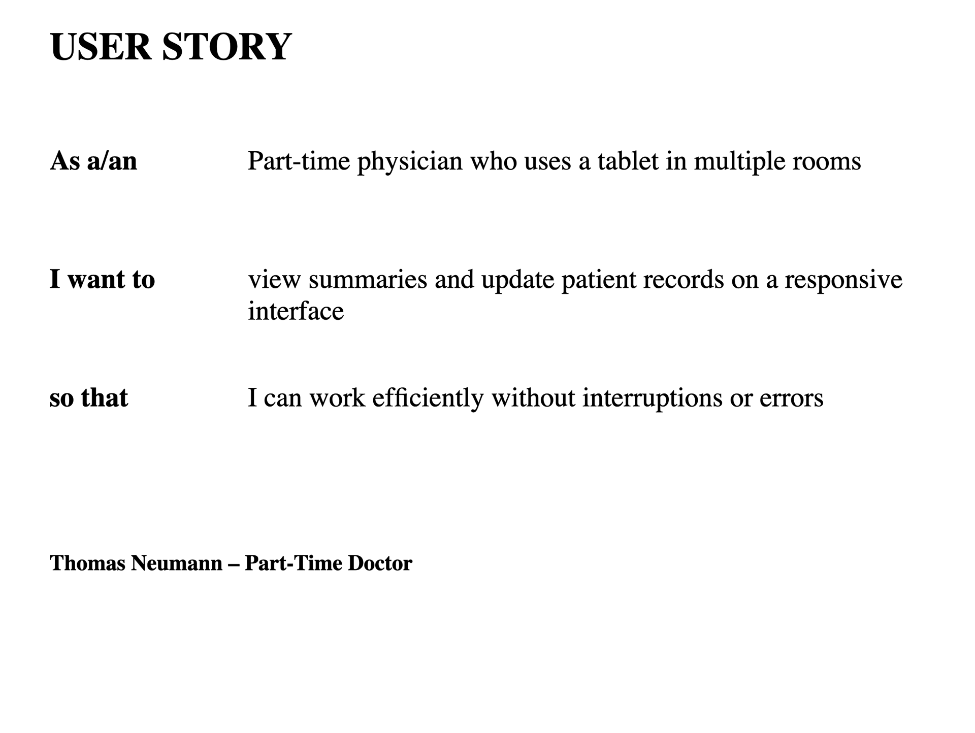 User Story