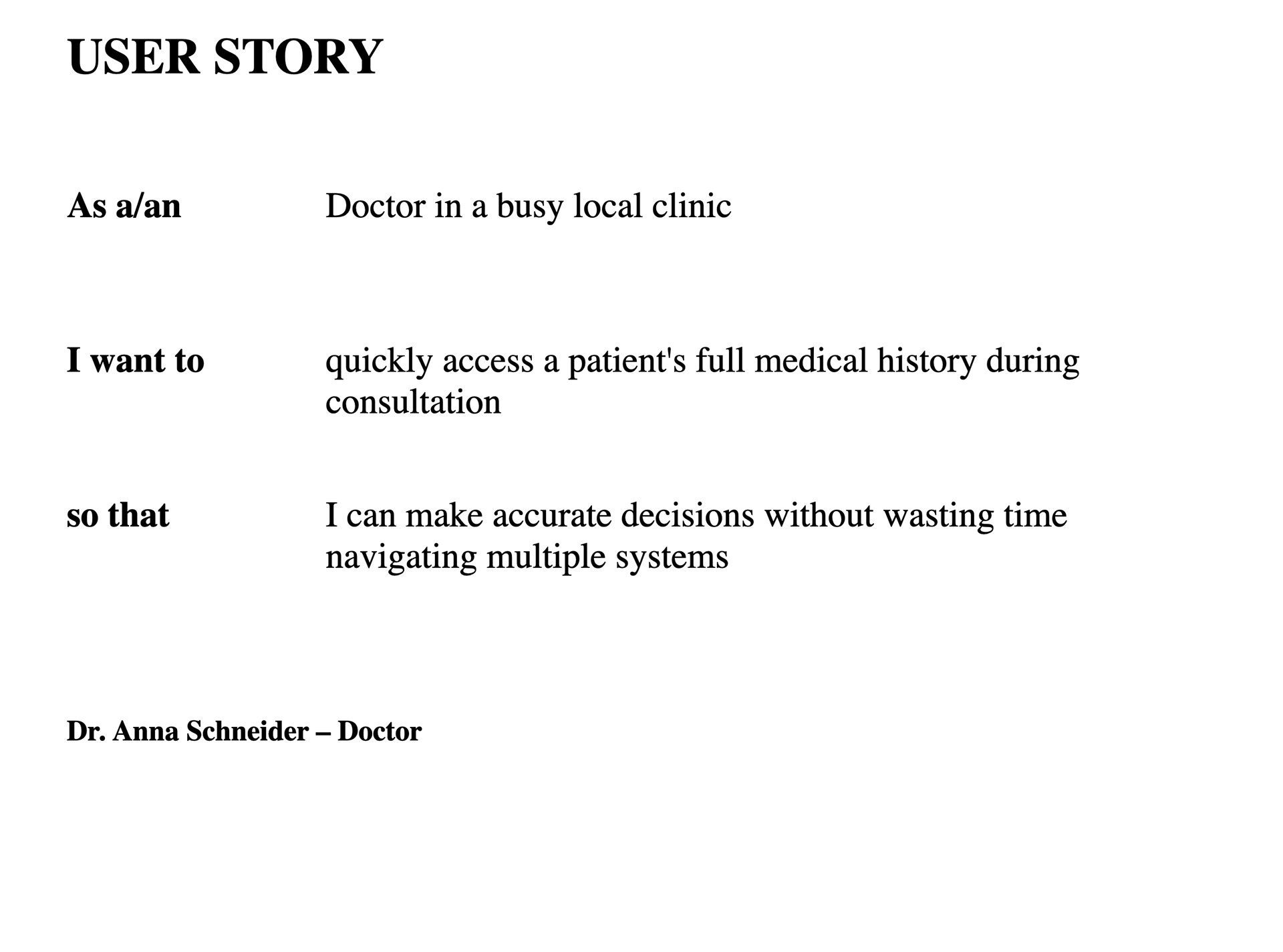 User Story