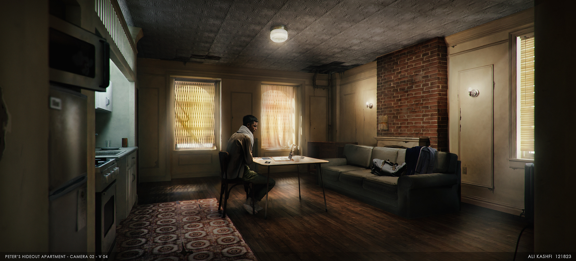 Rendering Int Peters Apartment Set