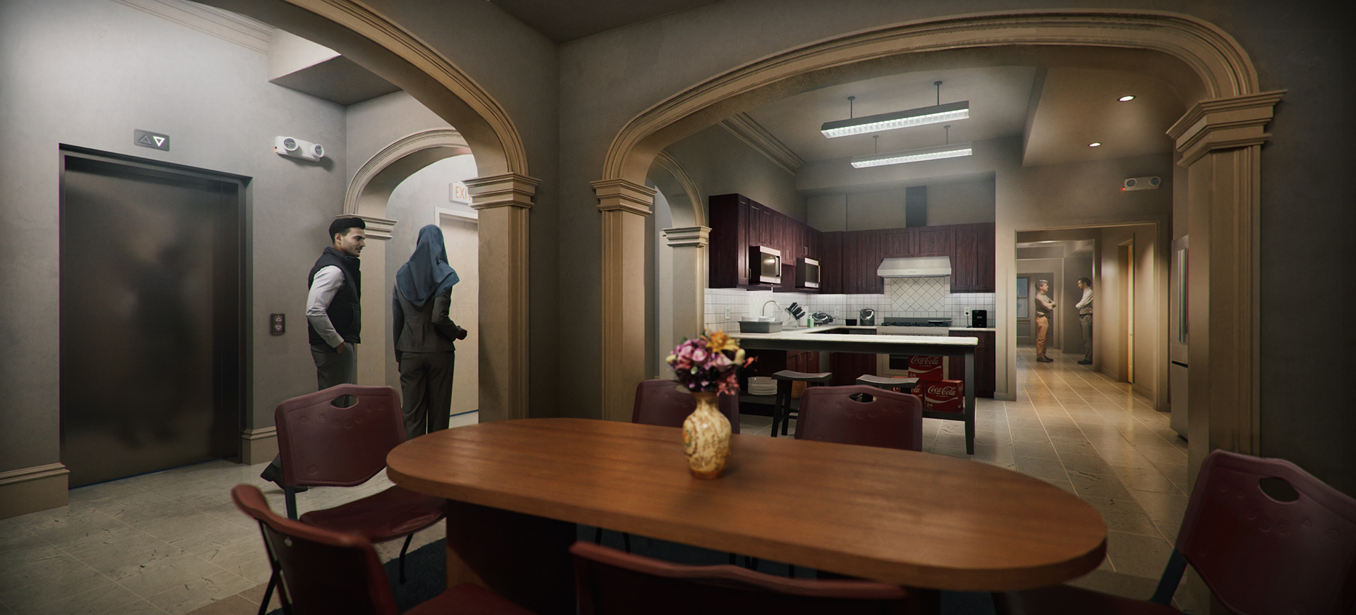 Rendering Int Iranian Residence Set