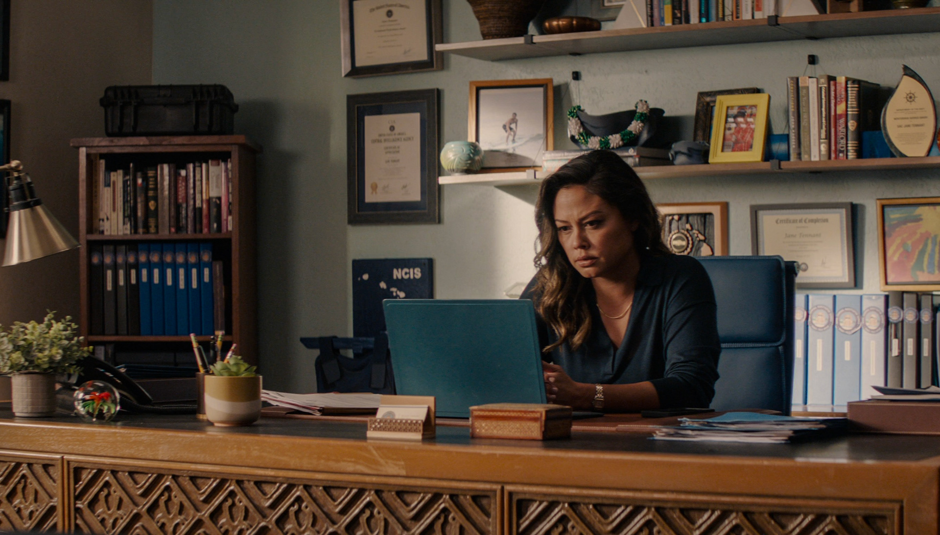 NCIS Hawaii Head Quarters Tennant's Office Set