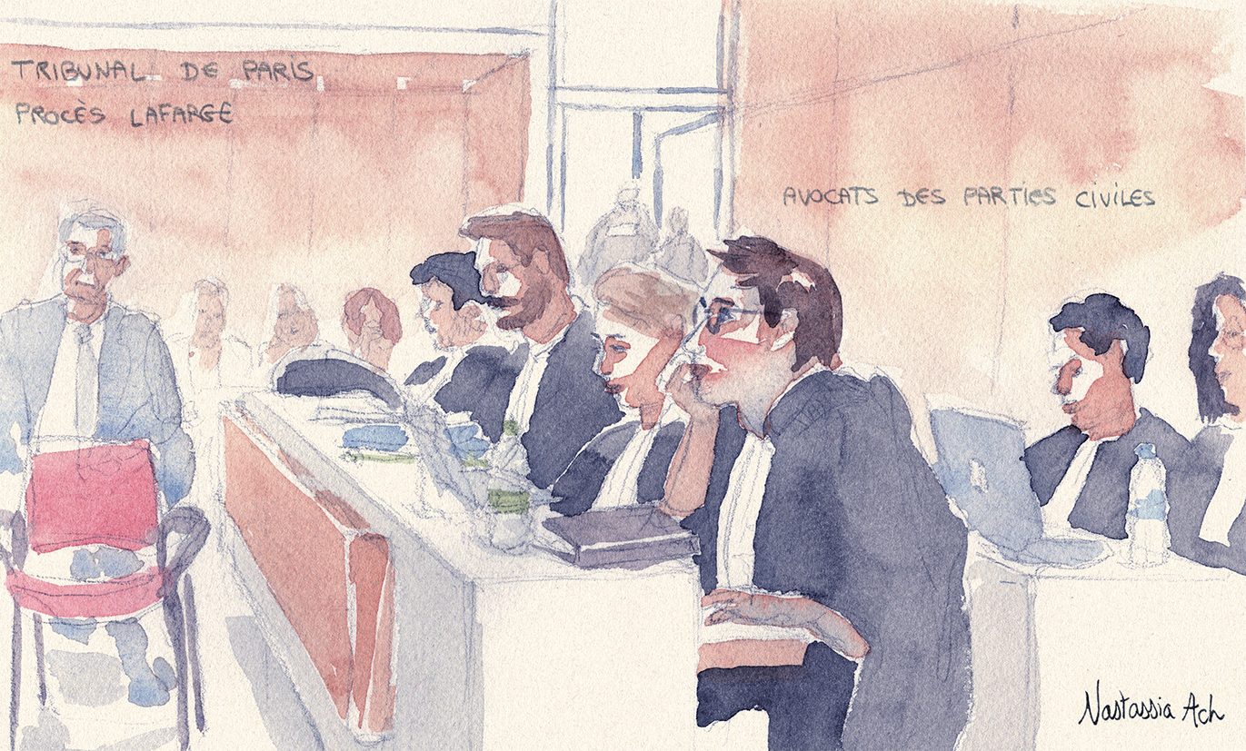 Procès Lafarge - Tribunal judiciaire de Paris - décembre 2025 - les avocats des parties civiles