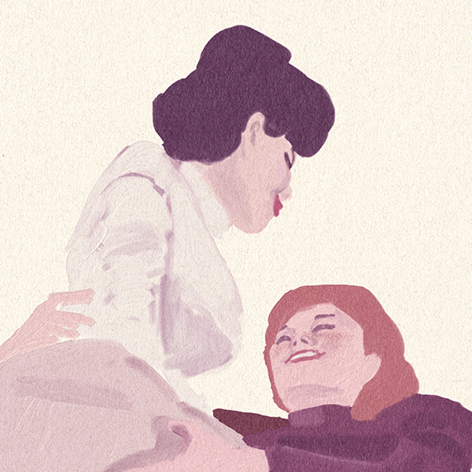 Mlle Vinteuil & Friend (fragment) - illustration © Nastassia Ach