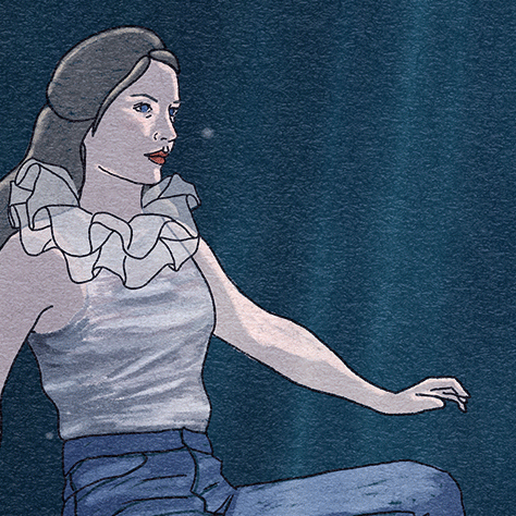 Mal de mer (fragment) - création pour le groupe Fée – illustration et animation © Nastassia Ach