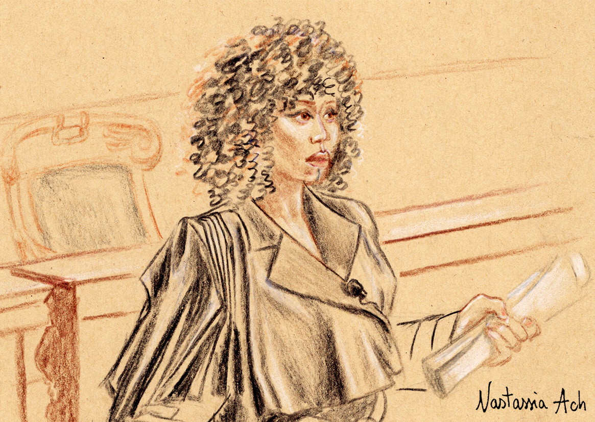 5 mars 2026 – Paris Fashion Week – Palais de Justice de Paris – Inna Modja, avocate au procès-défilé du créateur Mossi Traoré © Nastassia Ach