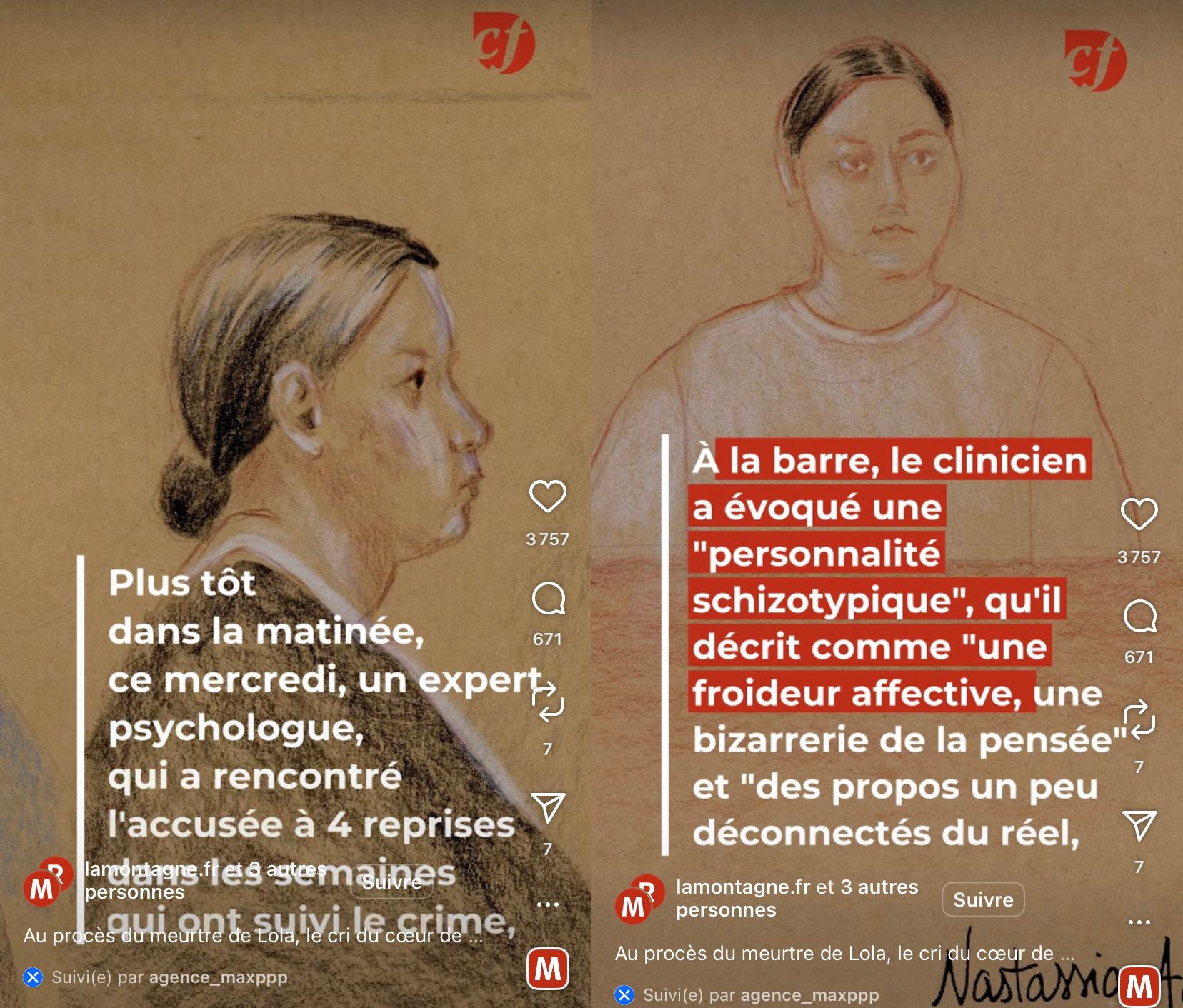 Publication La Montagne, La République du Centre, L'Yonne républicaine, Le Populaire du Centre