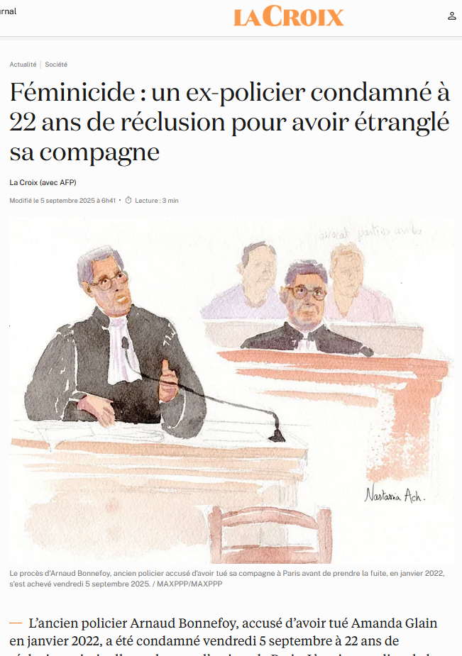 Publication dans le journal La Croix - 5 septembre 2025