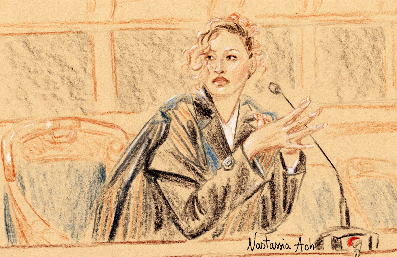5 mars 2026 – Paris Fashion Week – Palais de Justice de Paris – Flora Coquerel, avocate générale au procès-défilé du créateur Mossi Traoré © Nastassia Ach
