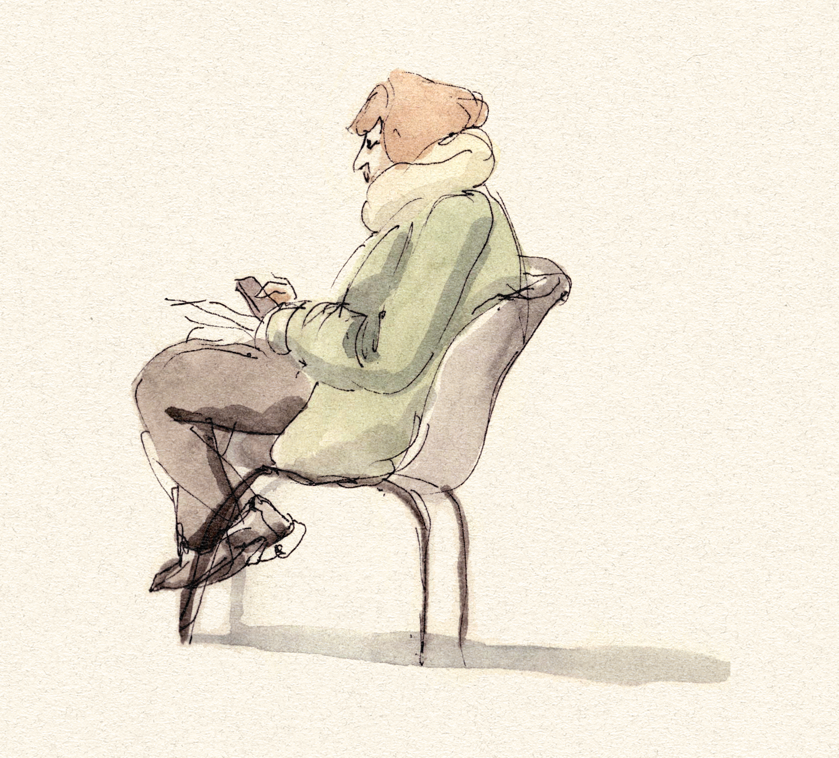 25 mars 2025 - Drouot - une spectatrice