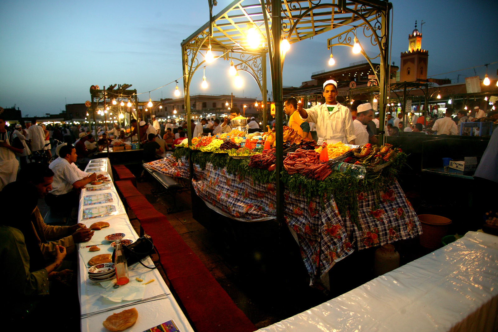 Food stall, Djemma el Fna, Marrakesh, Morocco