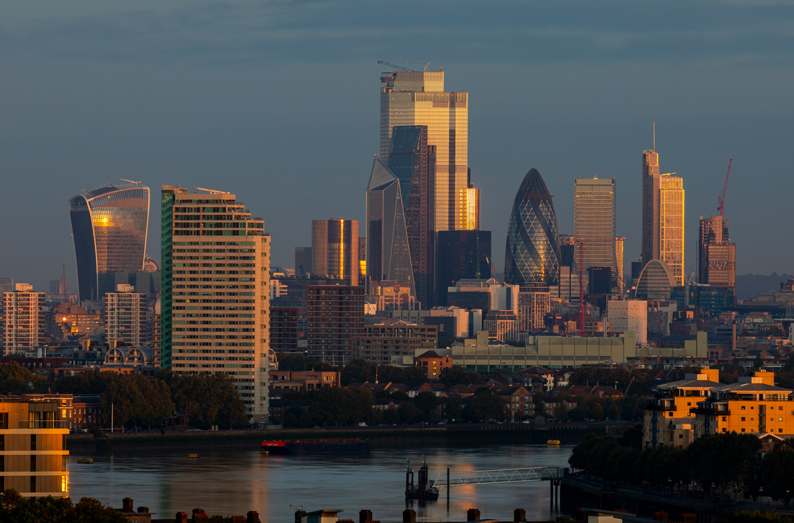 Morning light, City of London, London, England, UK