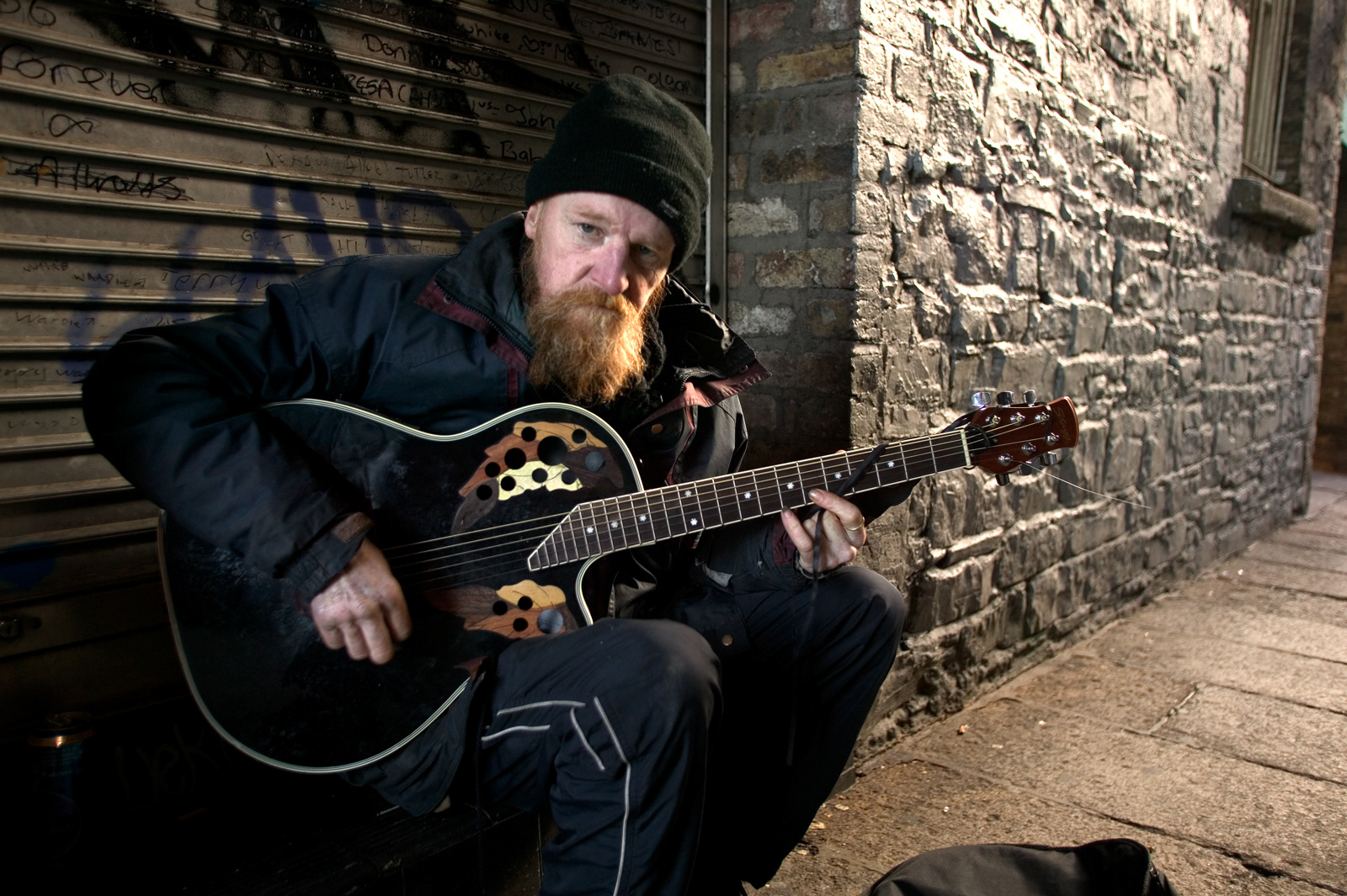 Busker, Dublin, Ireland