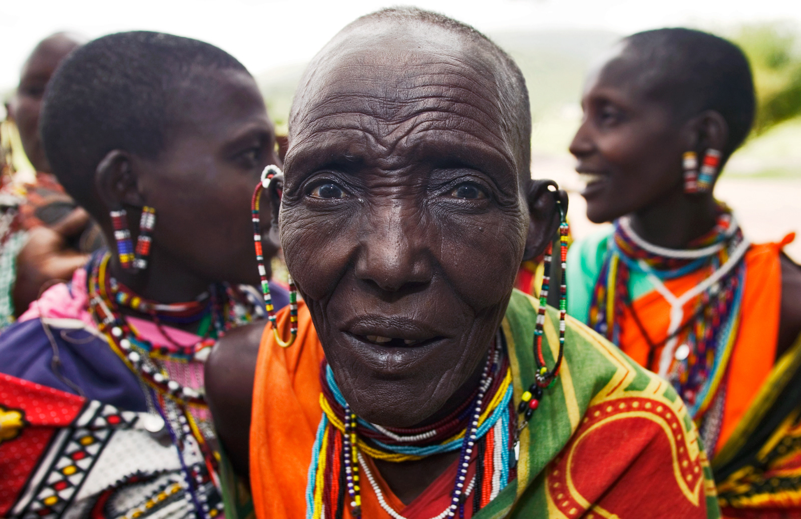Masai women, Masai Mara Park, Kenya